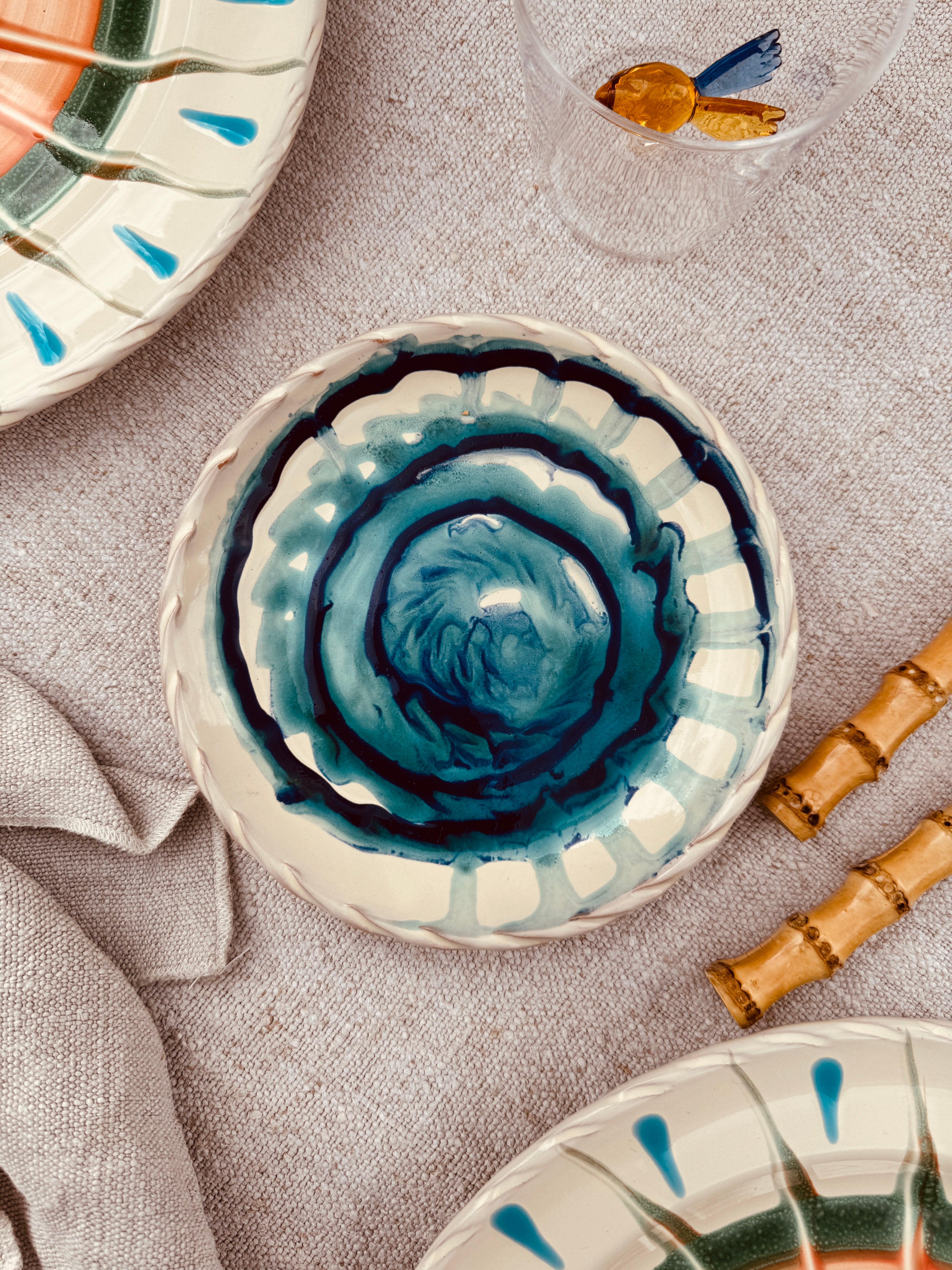 Unique Psychodelic Fruit Plate - 16cm "Opera Unica"