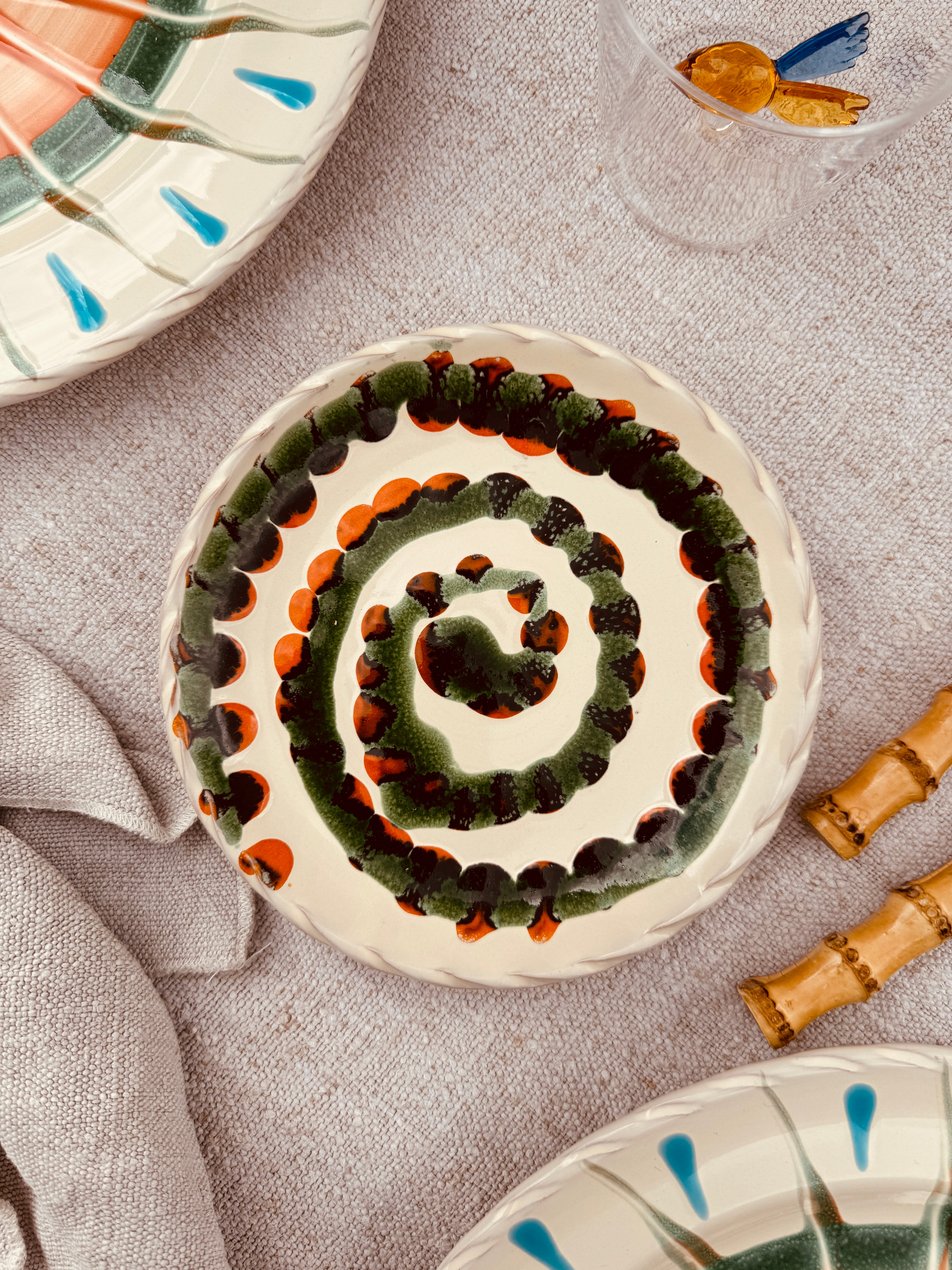 Unique Psychodelic Fruit Plate - 16cm "Opera Unica"