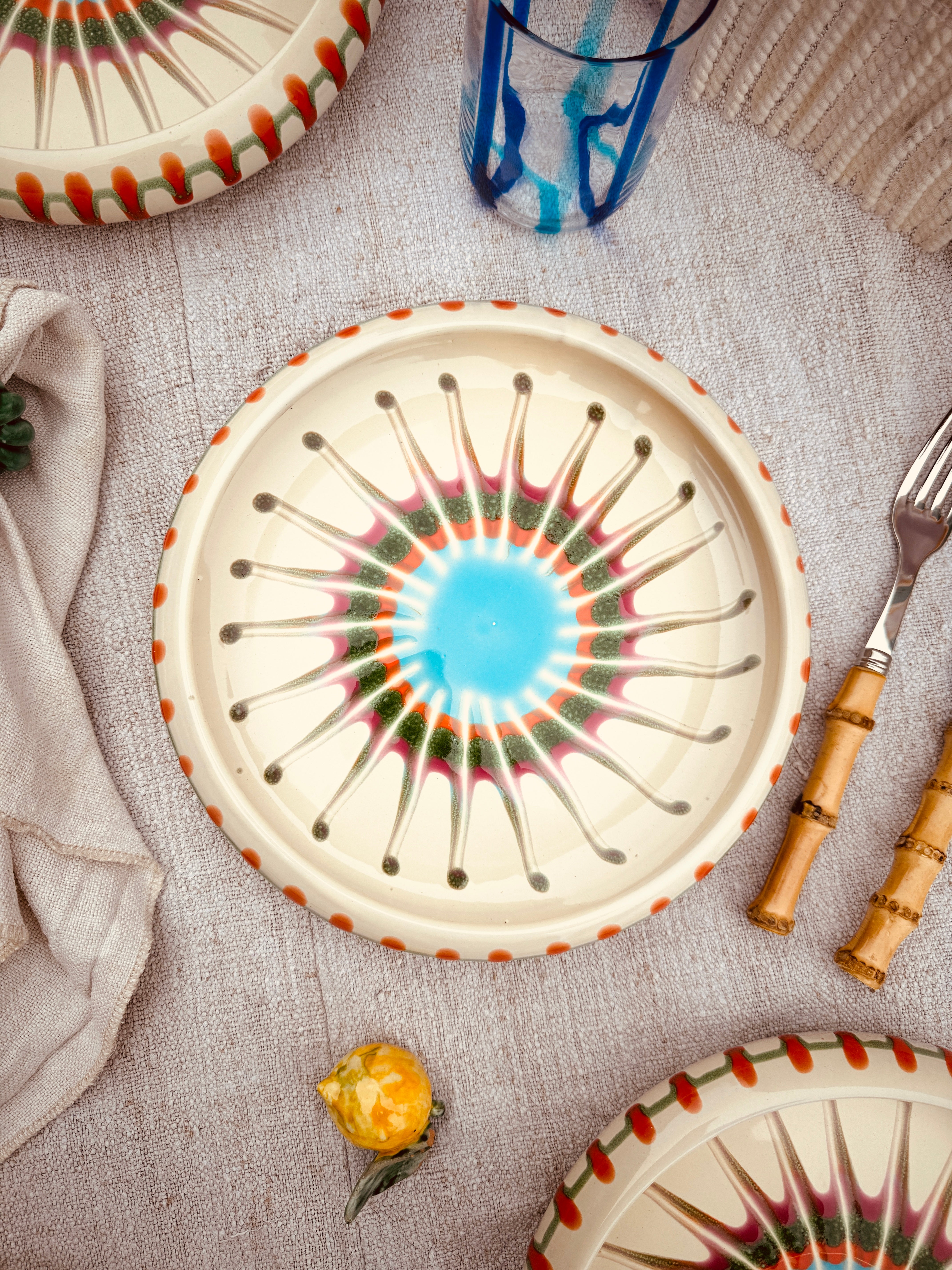 Psychodelic Frisbee Speiseteller - 25cm "Lido da Francesco"