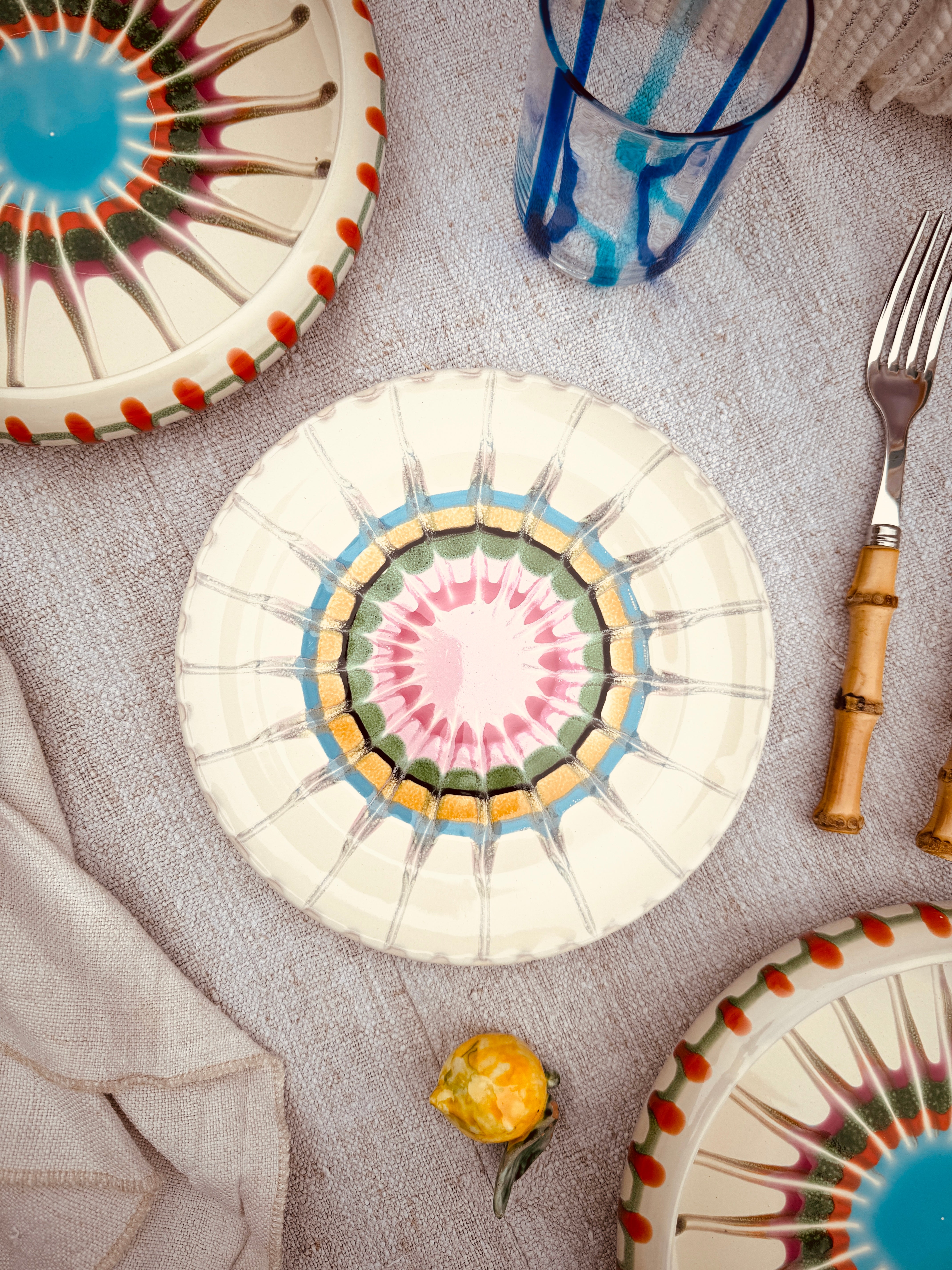 Psychodelic Antipasti Plate - 20 cm "Lido Fantastico 1962"