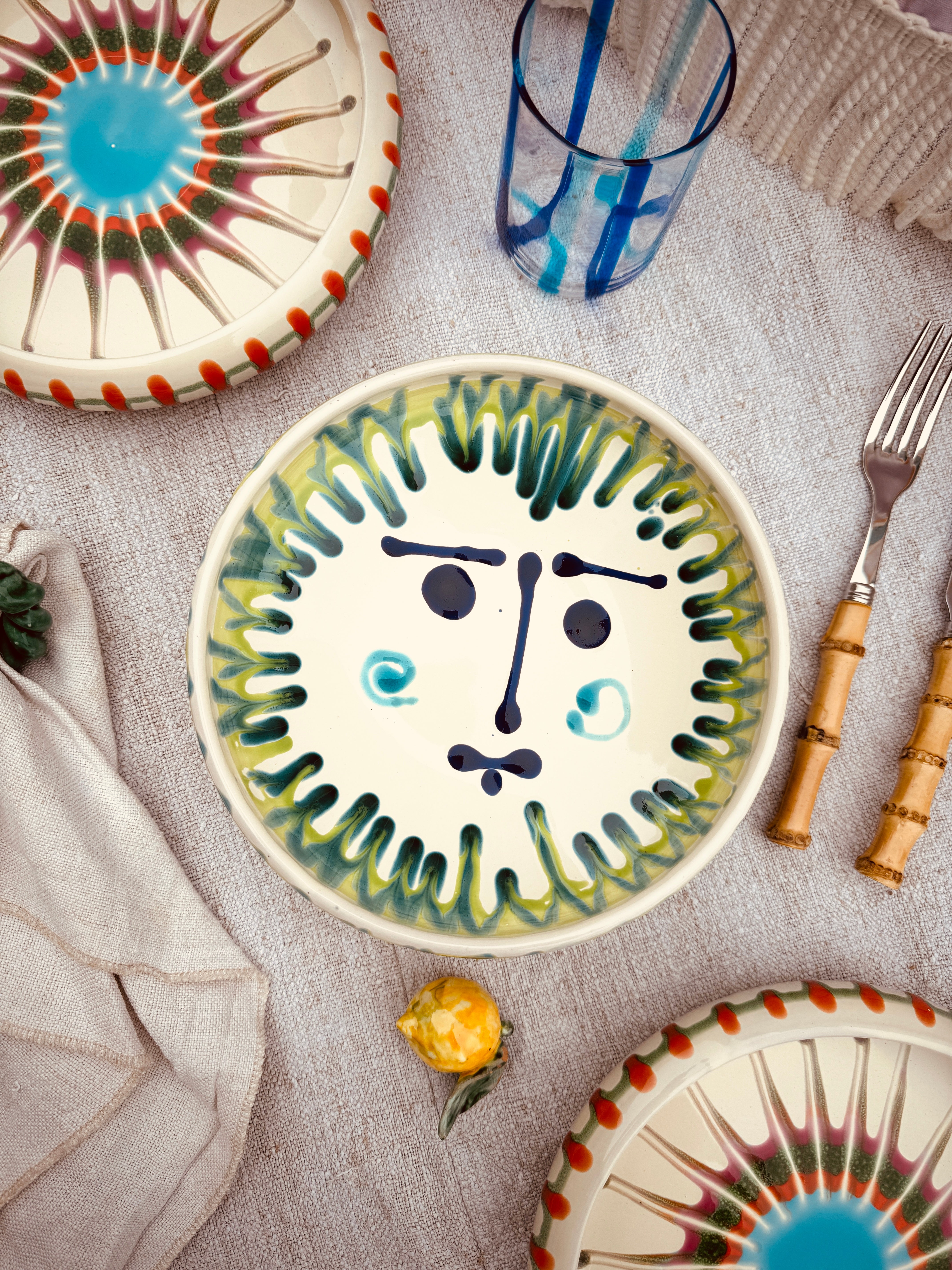 Psychedelic VisoSchale – 21 cm „Bordo Tornito“ – Einzelstück