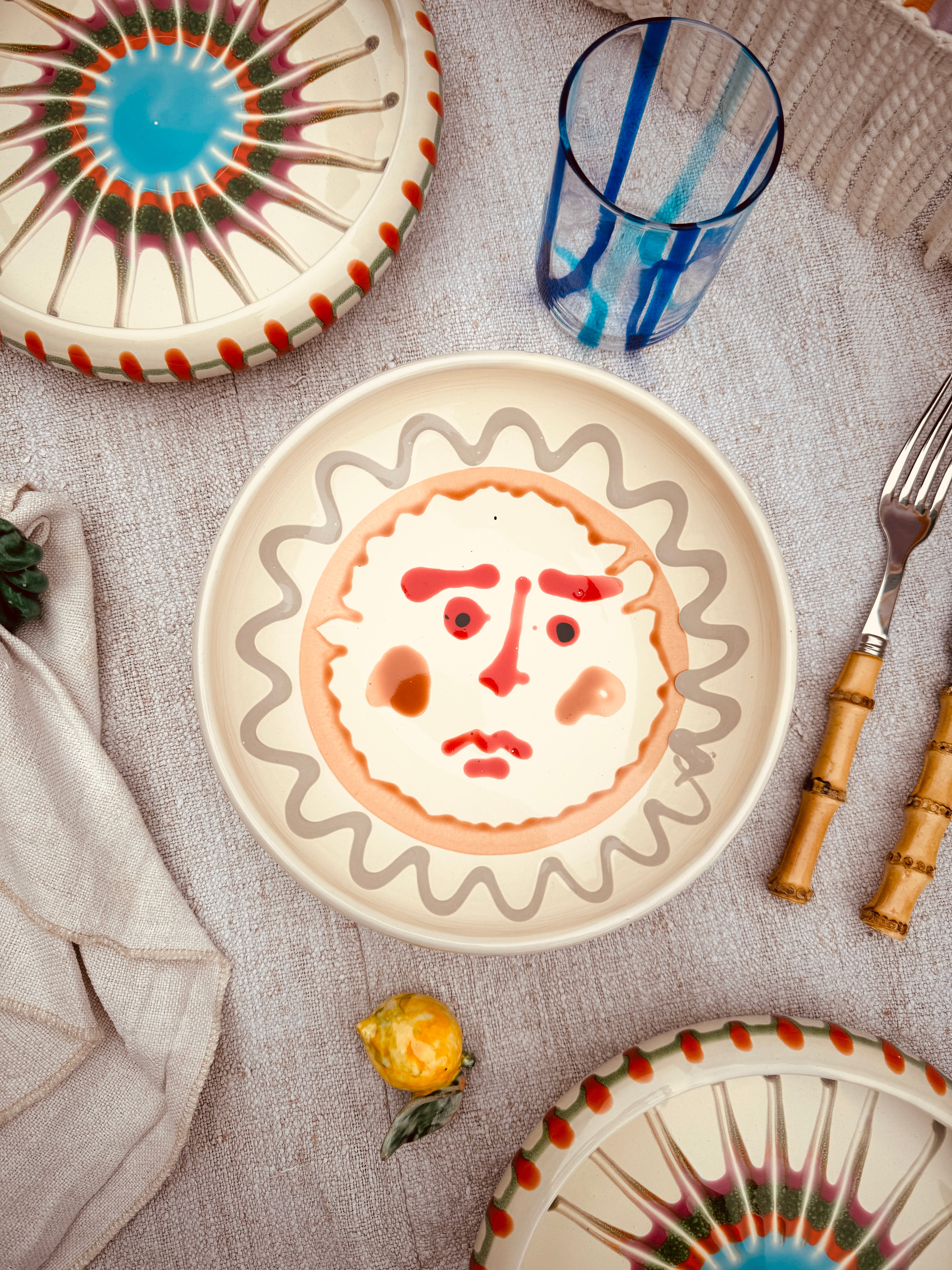 Psychedelic VisoSchale – 21 cm „Bordo Tornito“ – Einzelstück