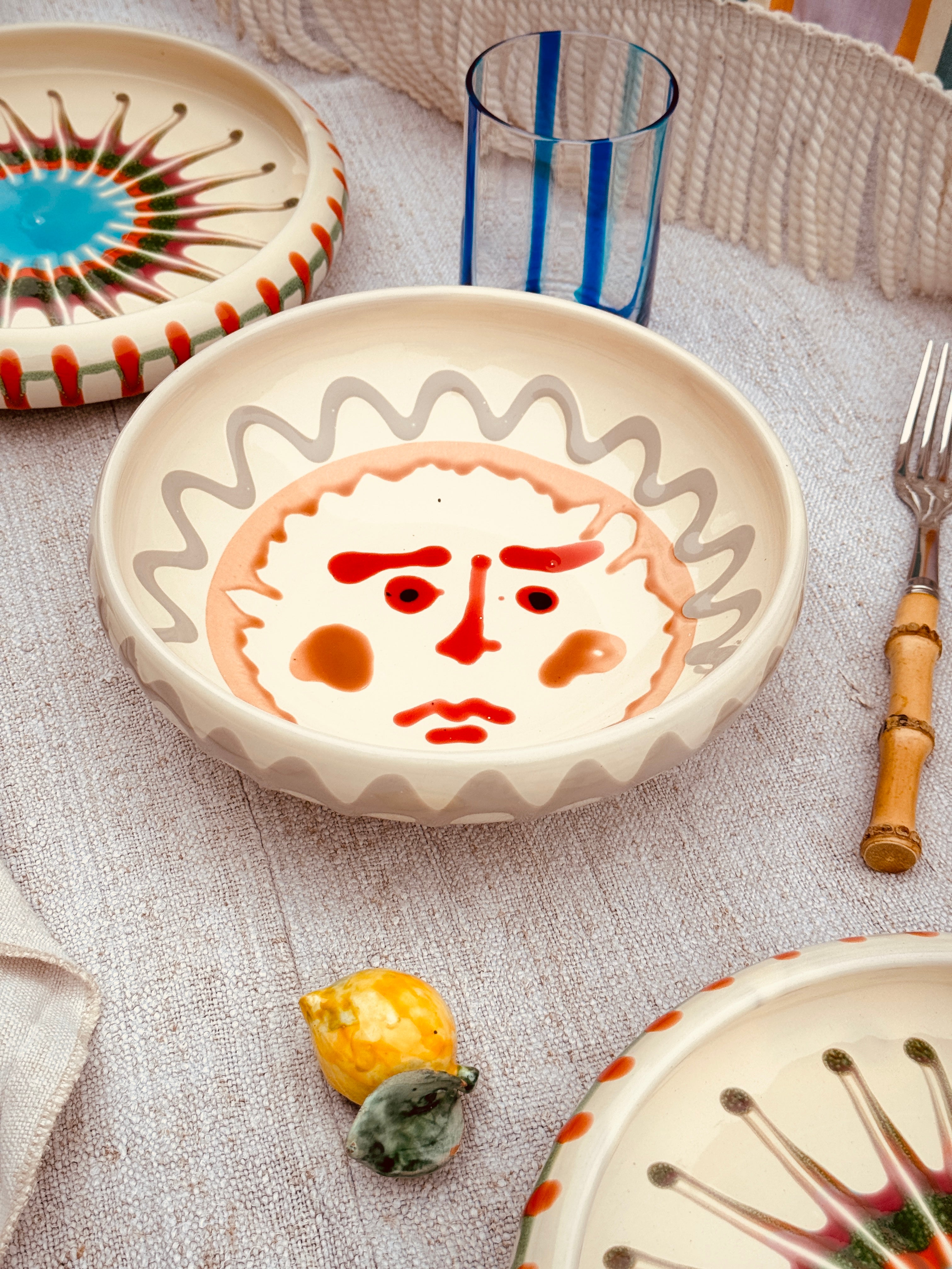 Psychedelic VisoSchale – 21 cm „Bordo Tornito“ – Einzelstück