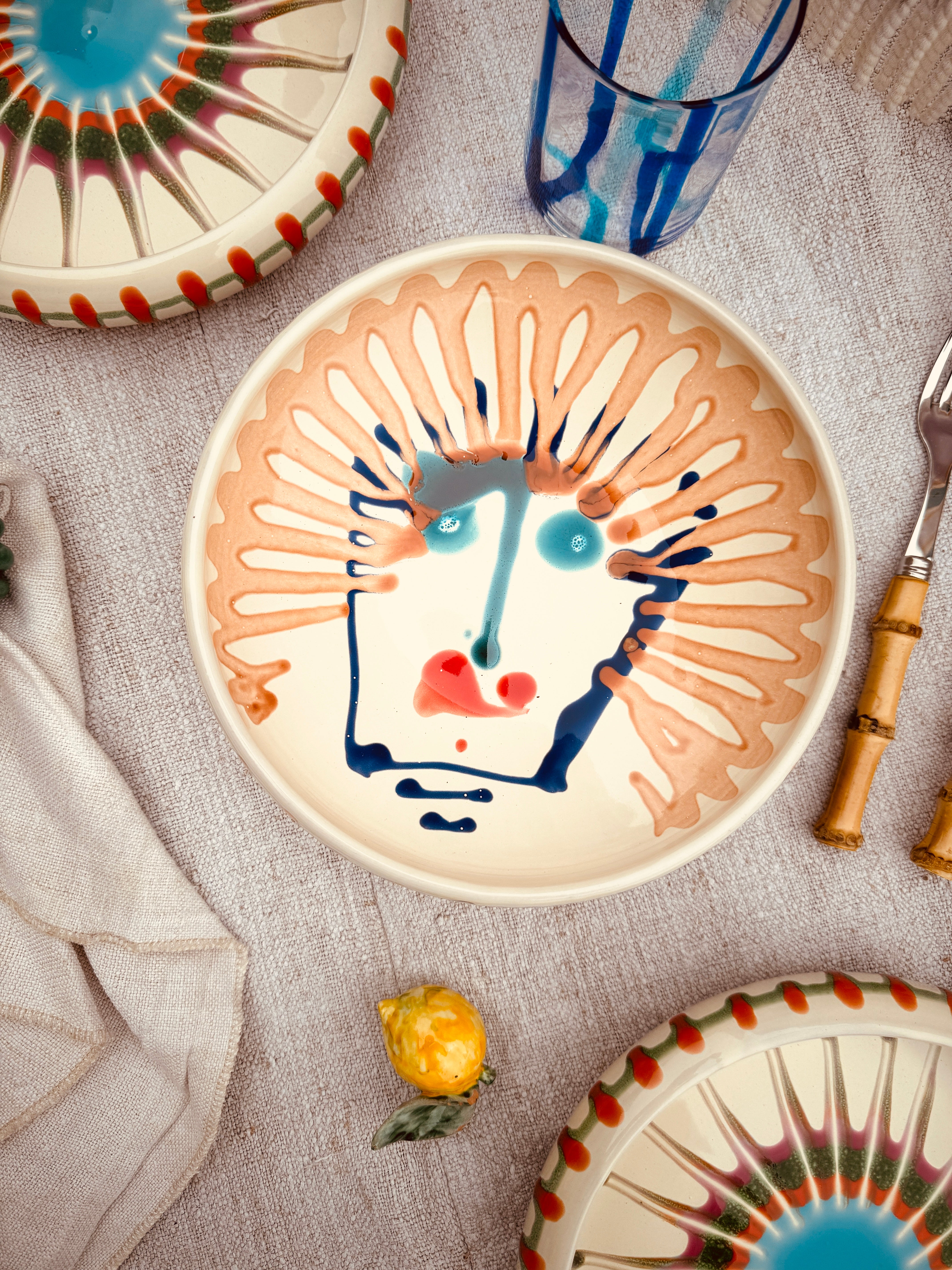 Psychedelic VisoSchale – 21 cm „Bordo Tornito“ – Einzelstück