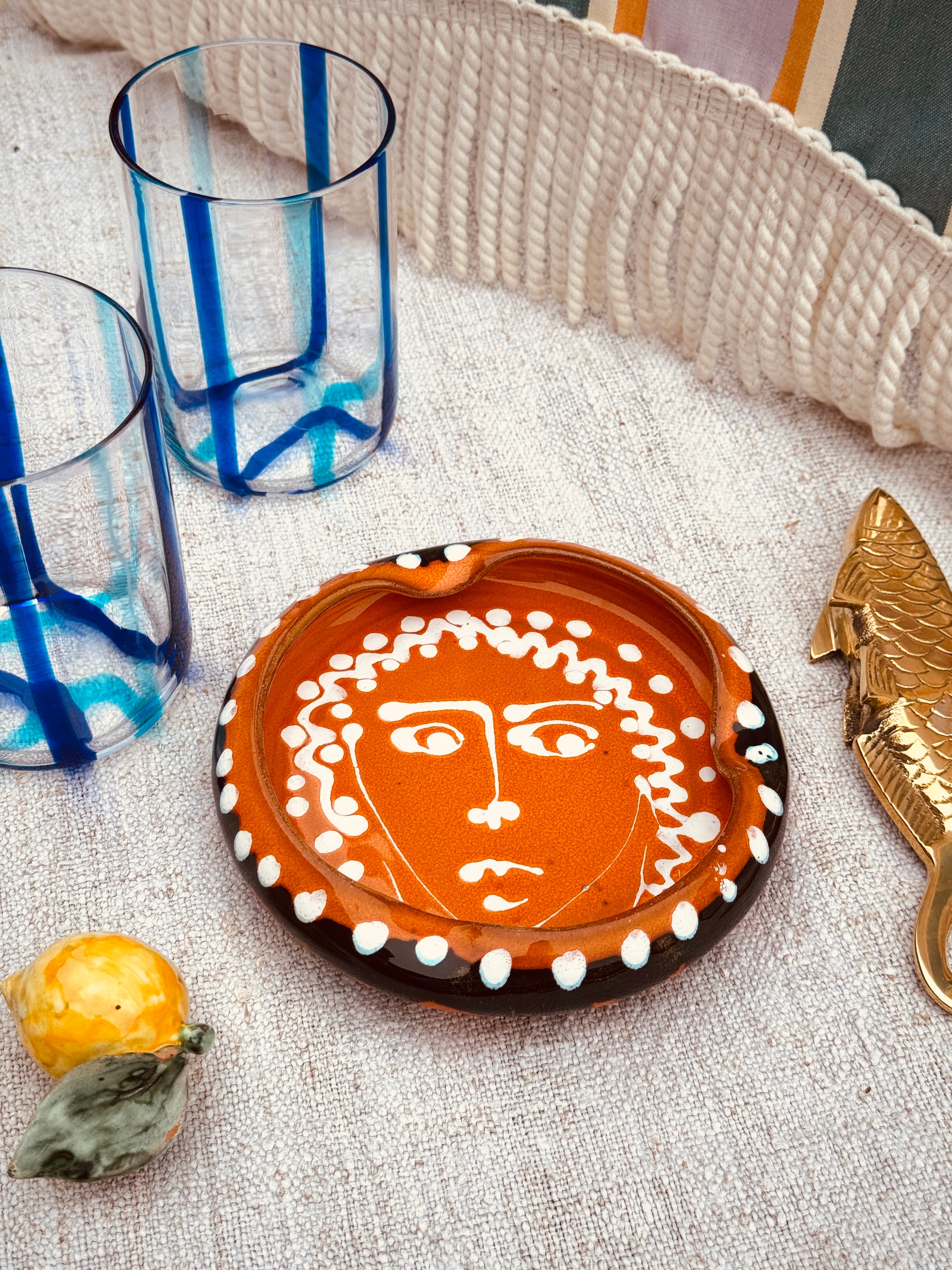 Psychodelic Viso Frisbee Aschenbecher - 14cm "Unikat"