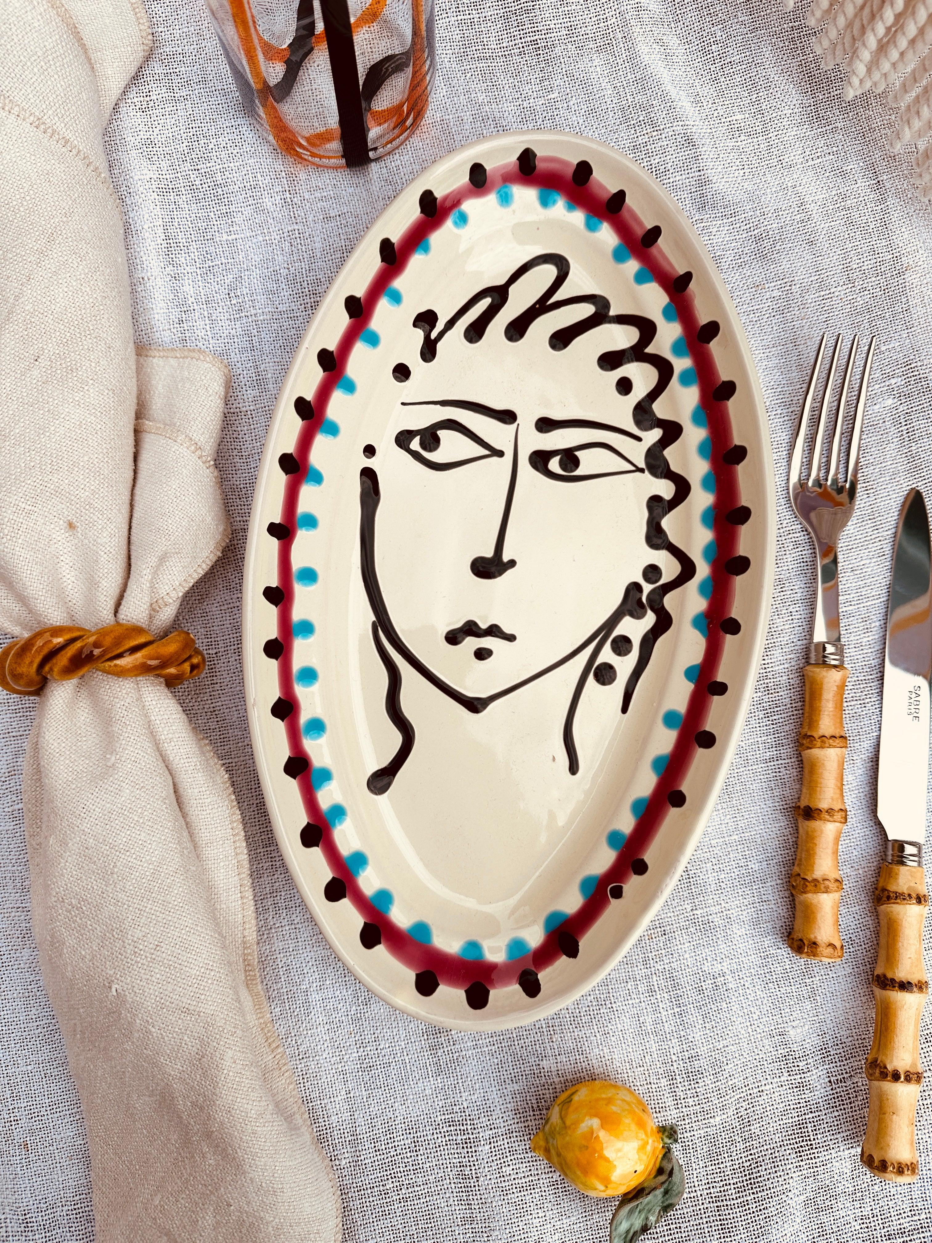 Viso Oval Plate "Picasso La Principessa"