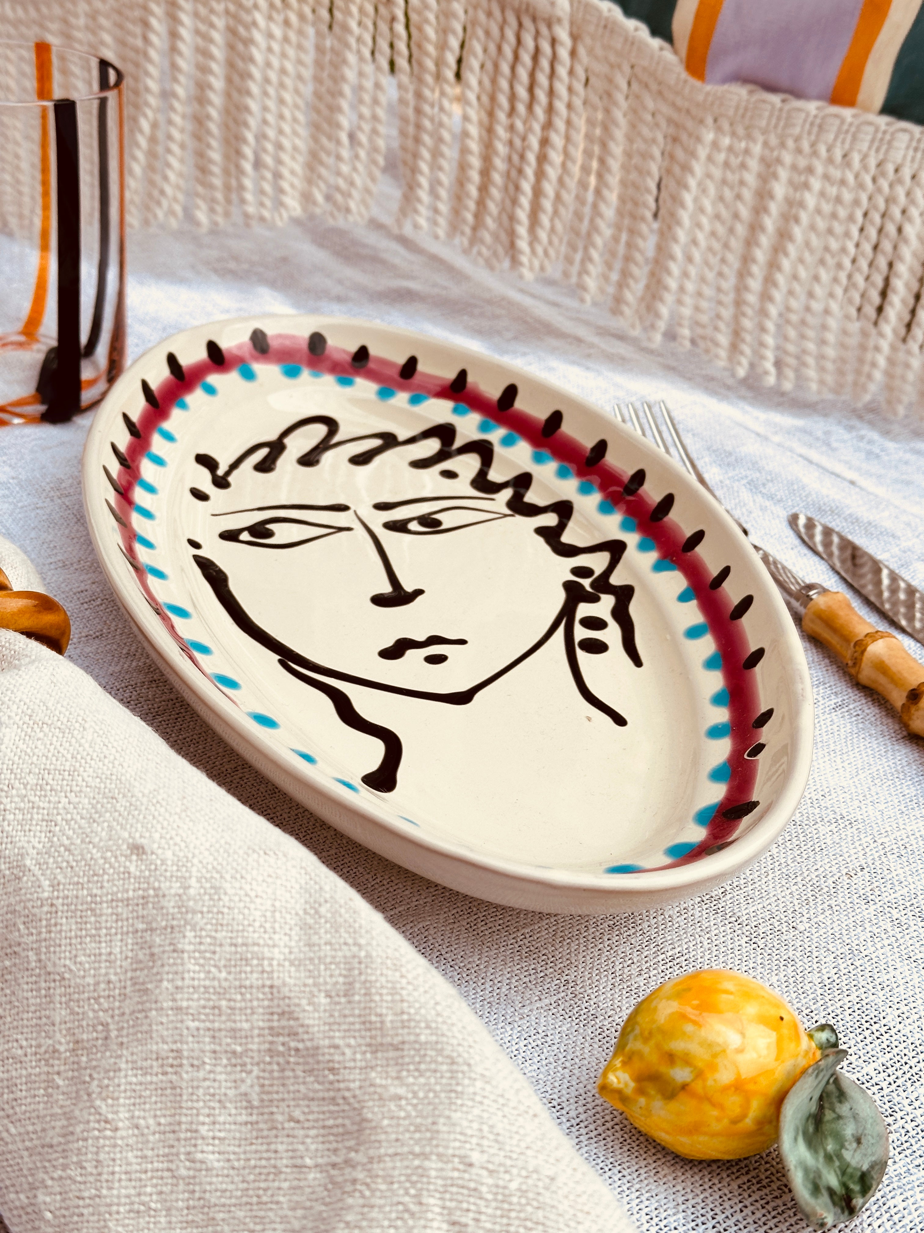 Viso Oval Plate "Picasso La Principessa"
