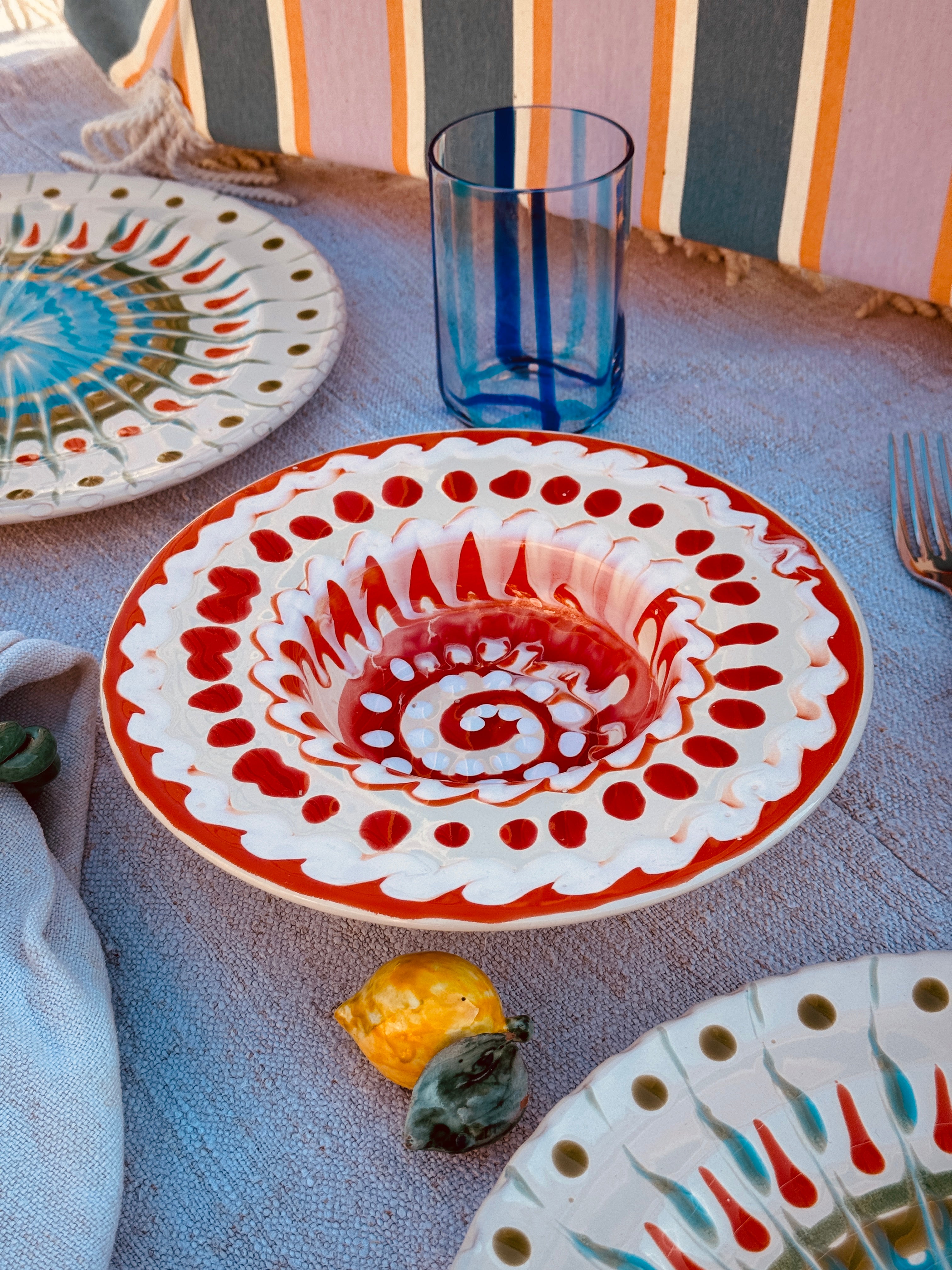 Psychodelic Schale Cappello di Prete 23cm "Einzelstück"