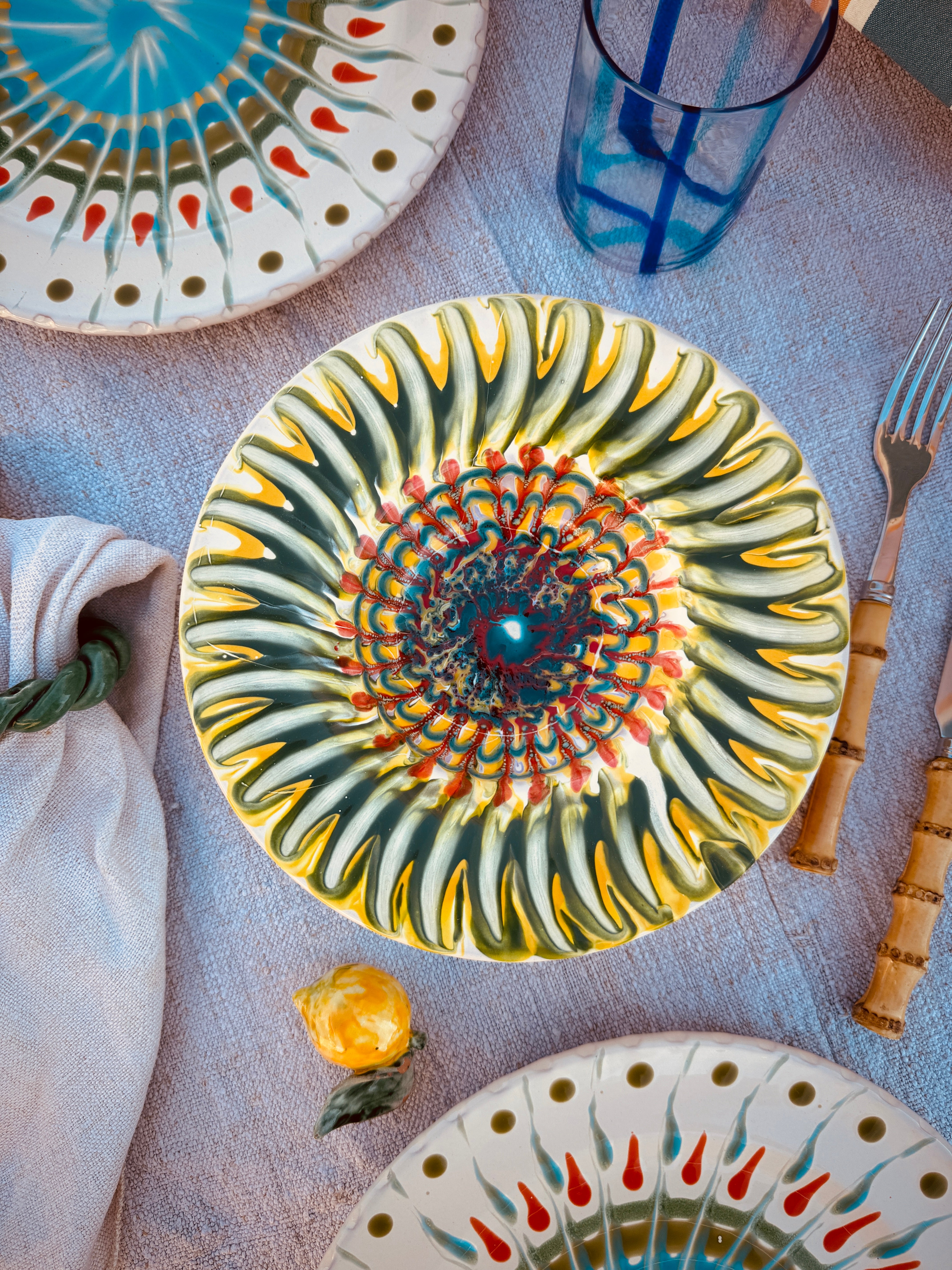 Psychodelic Schale Cappello di Prete 23cm "Einzelstück"