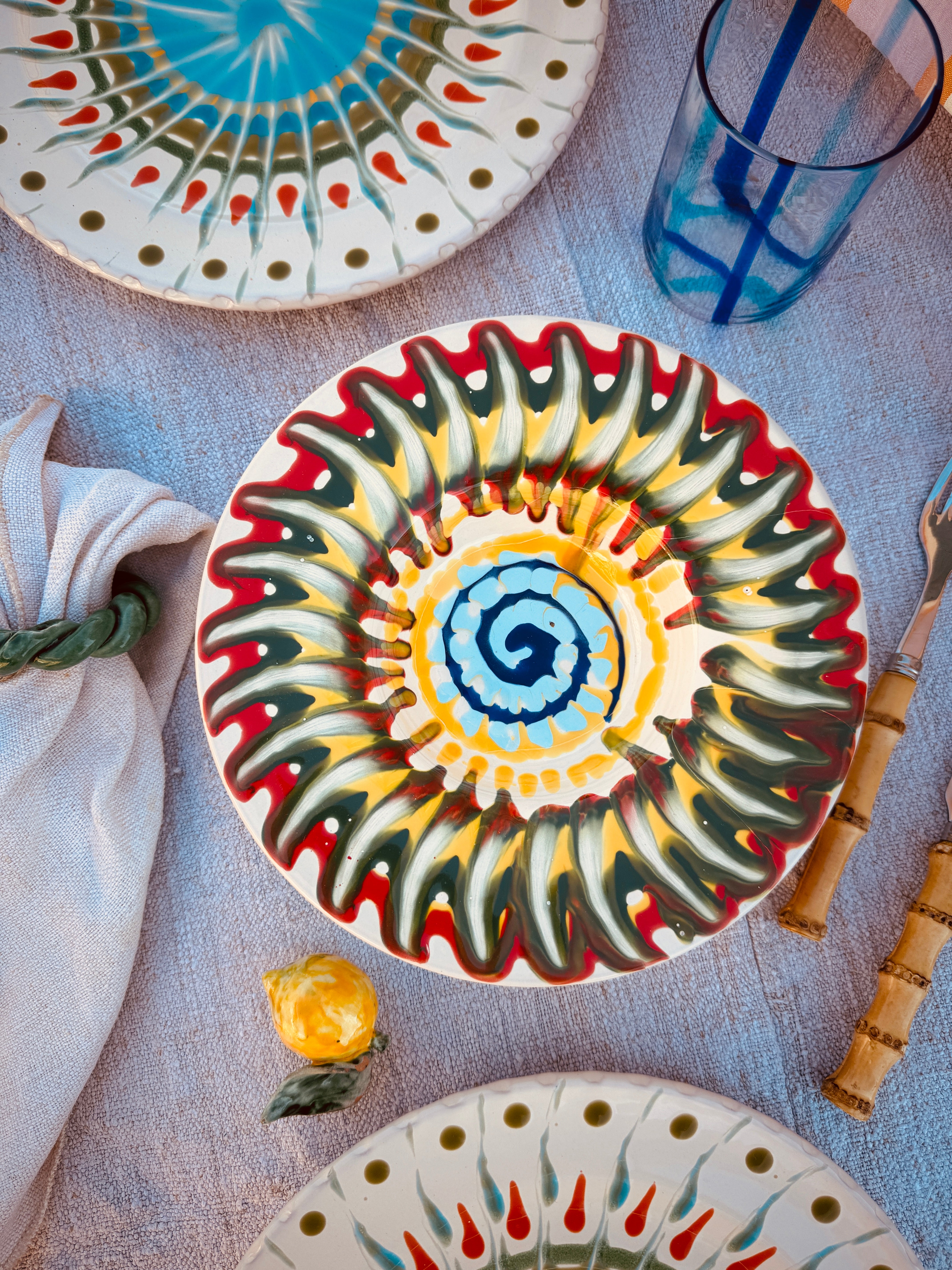 Psychodelic Schale Cappello di Prete 23cm "Einzelstück"