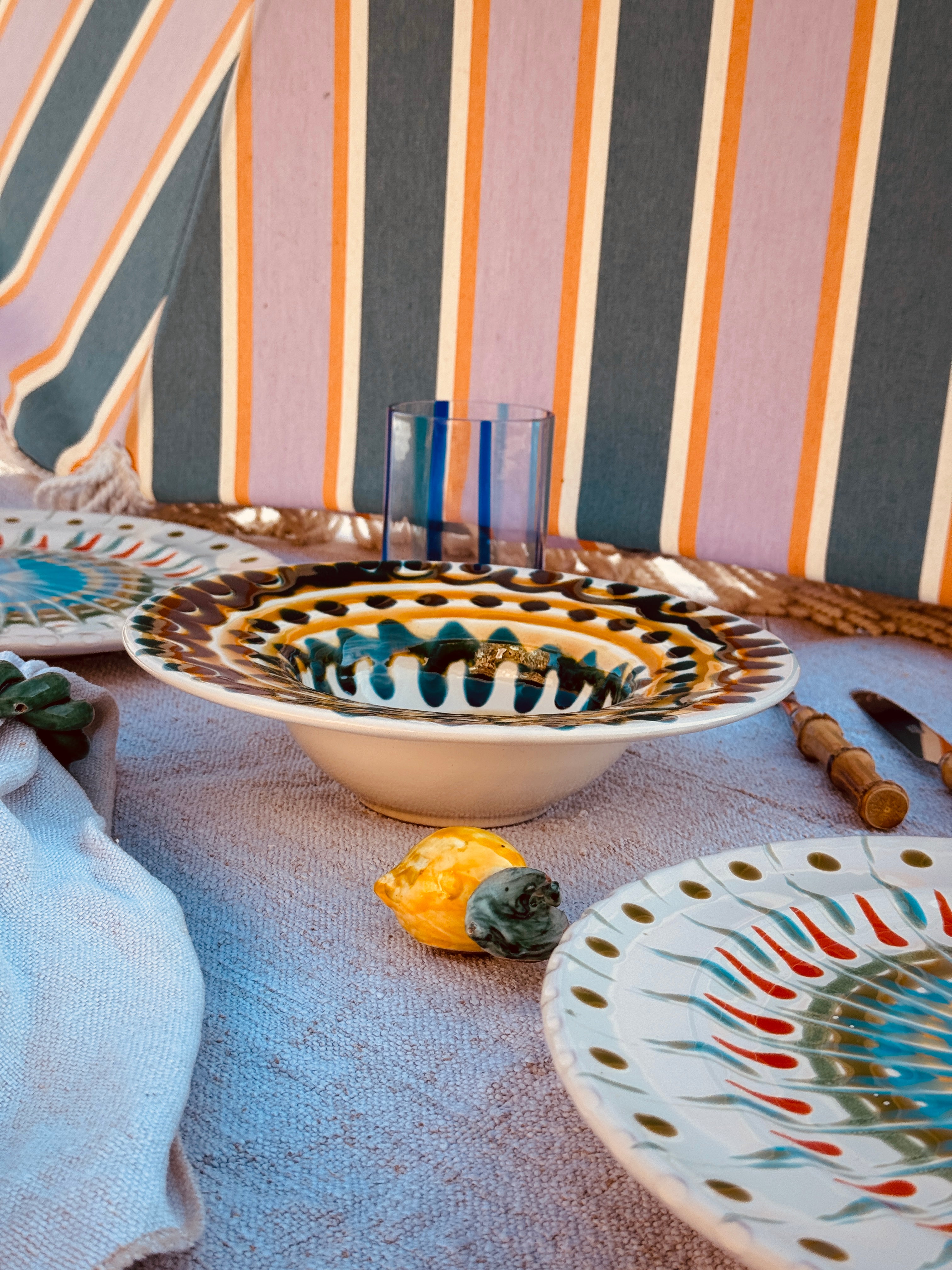 Psychodelic Schale Cappello di Prete 23cm "Einzelstück"