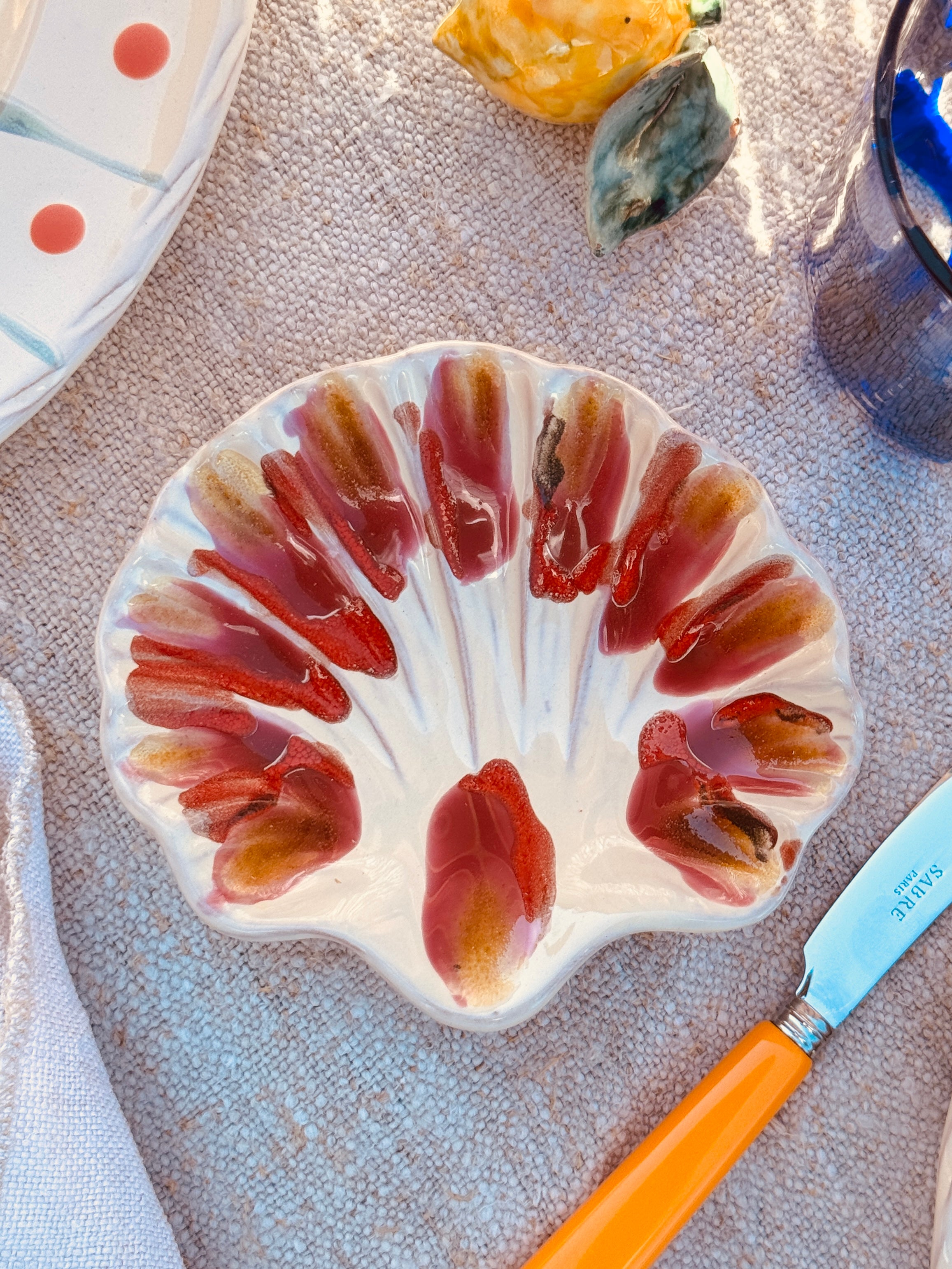 Psychodelic Muschel Schale „Fuxia“