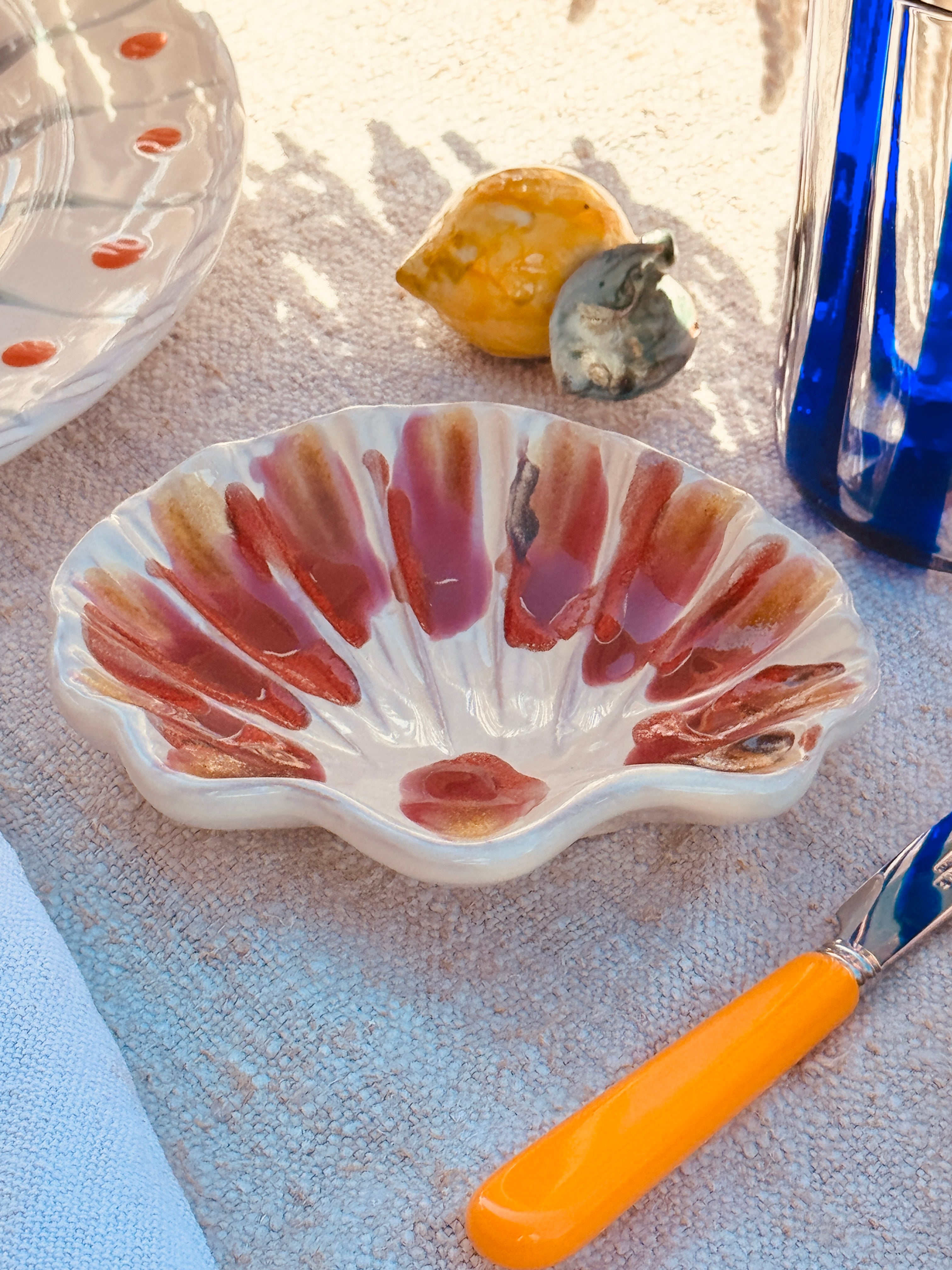 Psychodelic Muschel Schale „Fuxia“