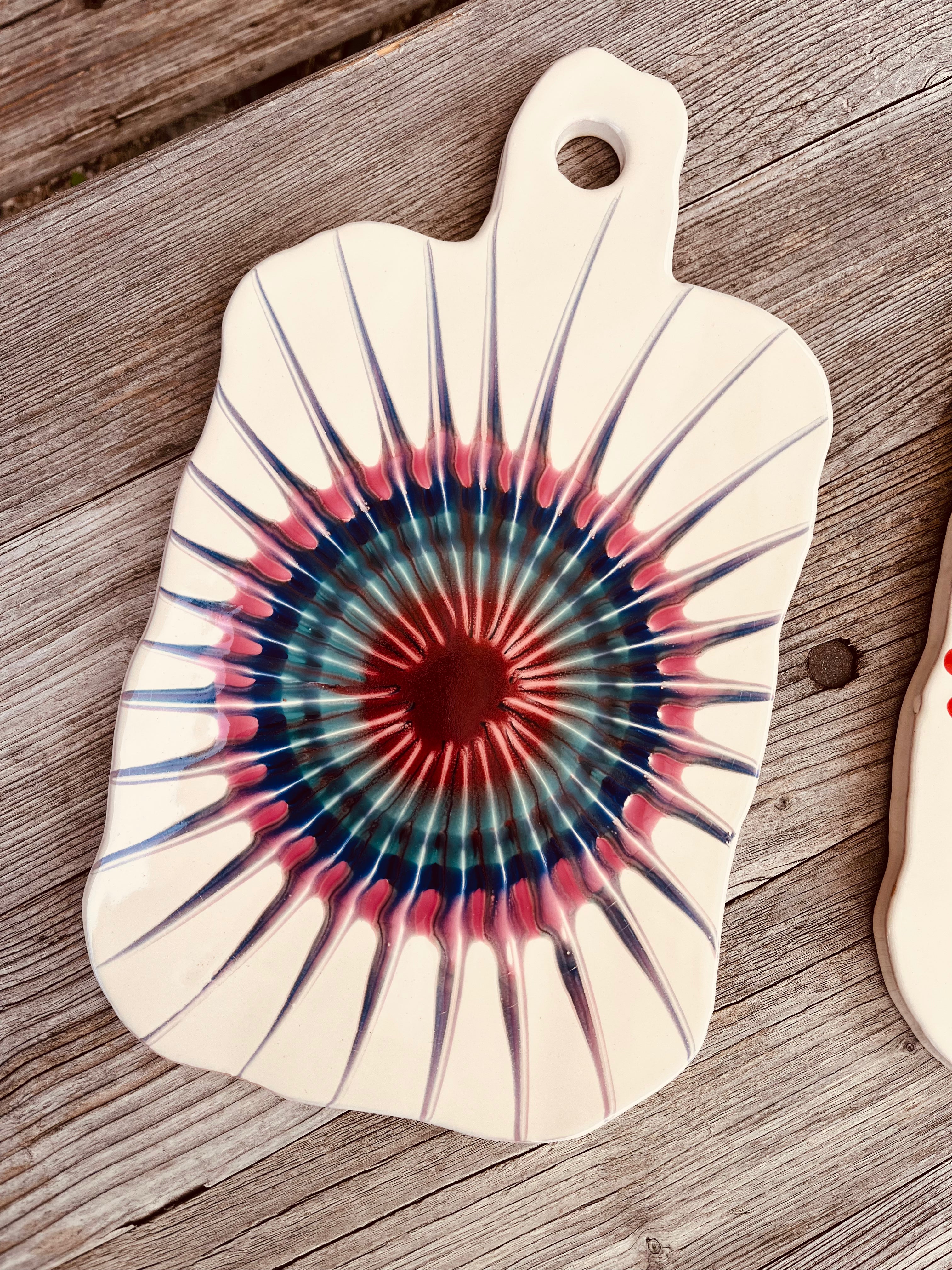 Psychodelic Chopping Board  "The Style of Gian Carlo Barucci is Fiori Artificiali"