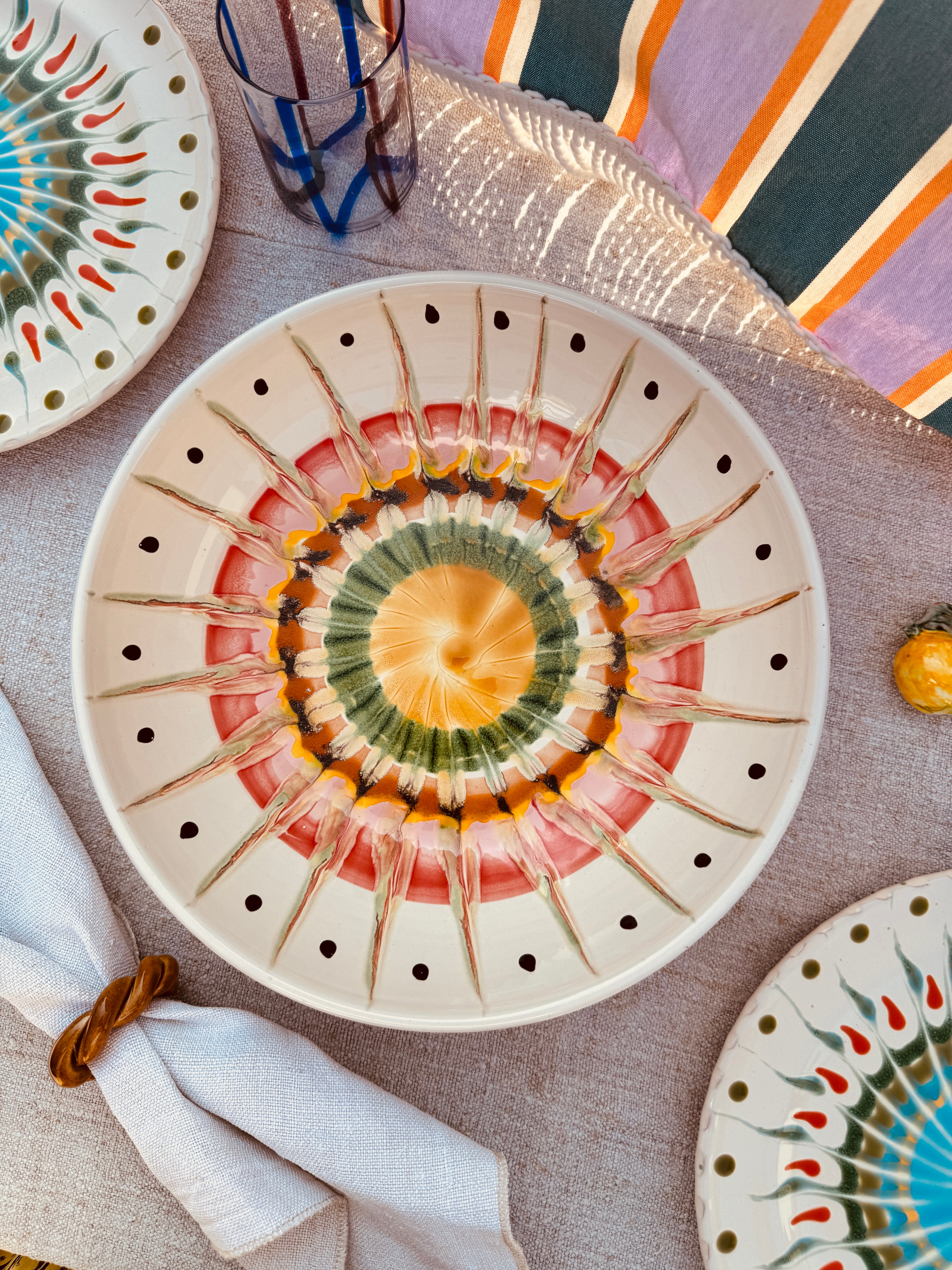 Salatschale Psychodelic- 30cm “Unikat Einzelstück - nur 1 x erhältlich"