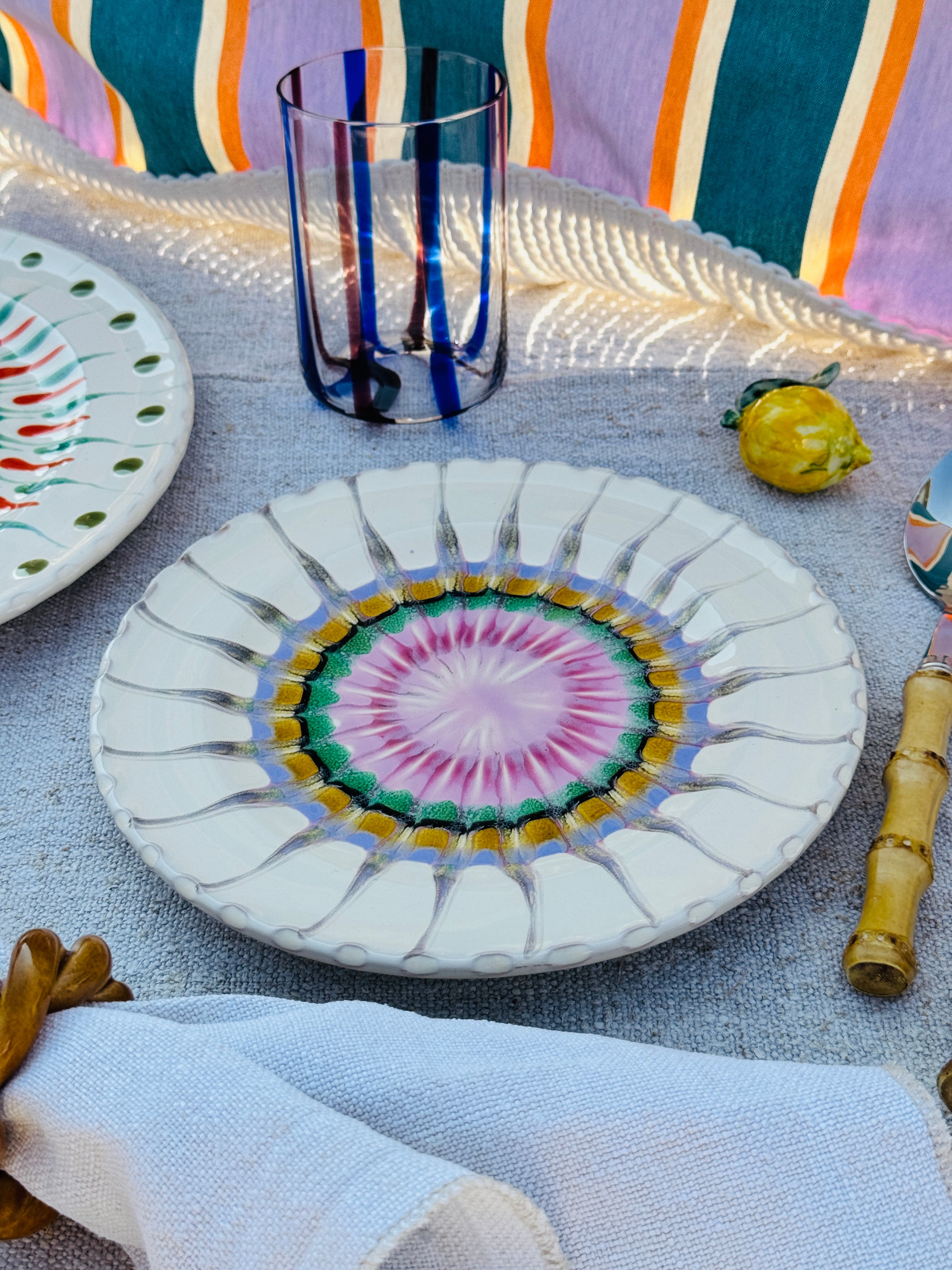 Psychodelic Antipasti / Dessertteller - 20 cm "La Vita e bella" 