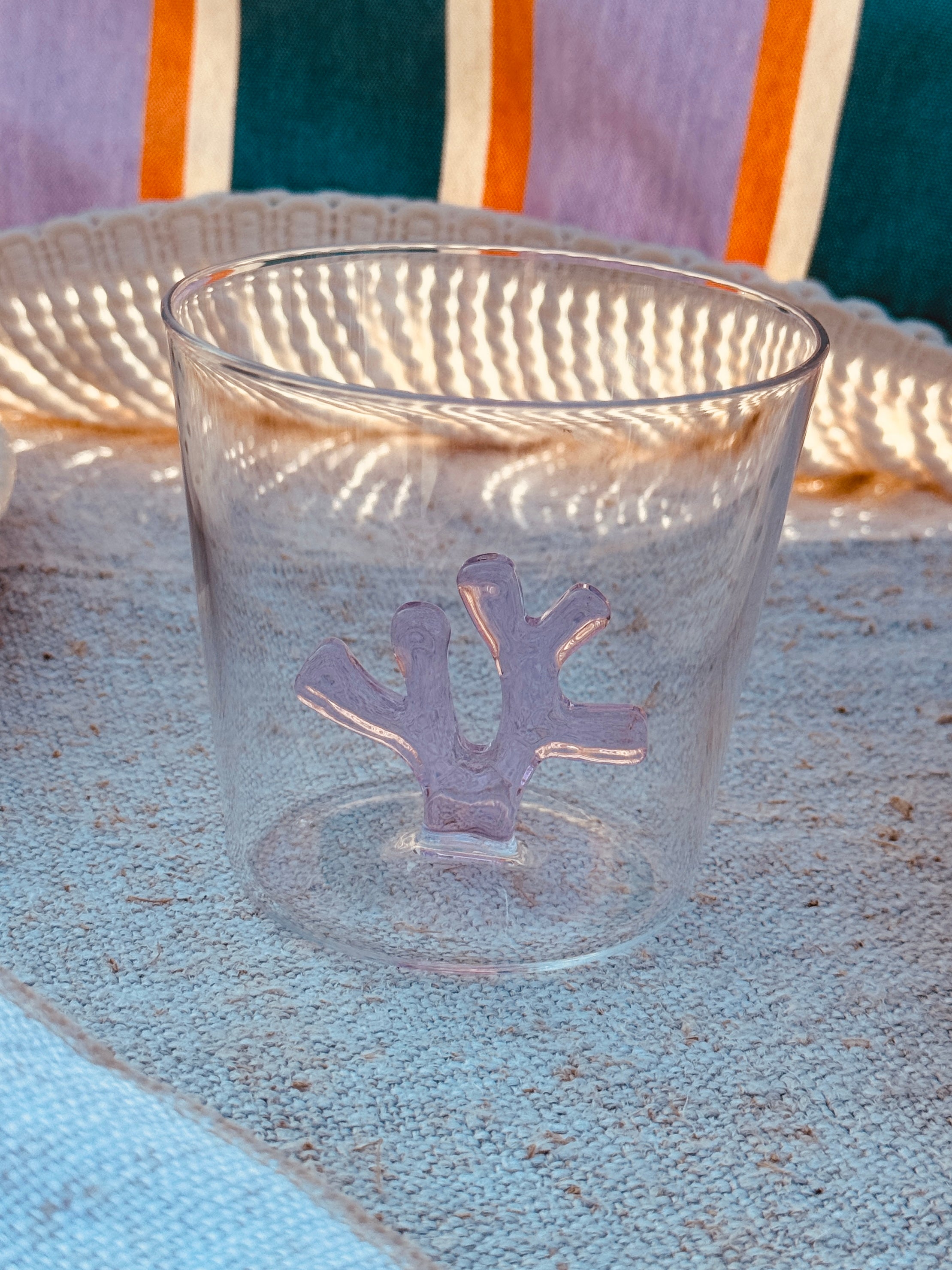 Glas / Tumbler "Coral rose"