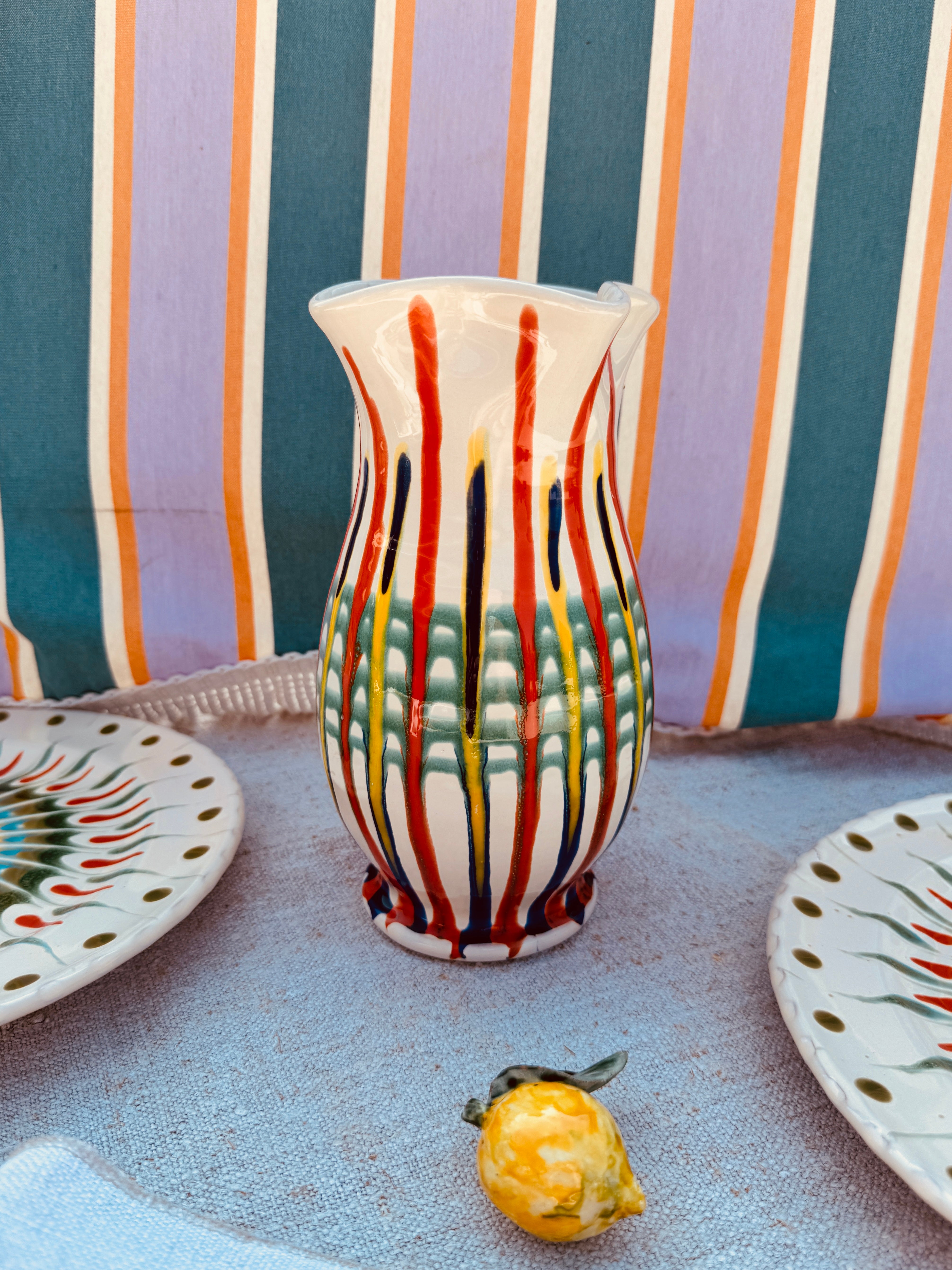 Psychodelic Vase 22cm "un Mazzo di Fiori variopinto Due"