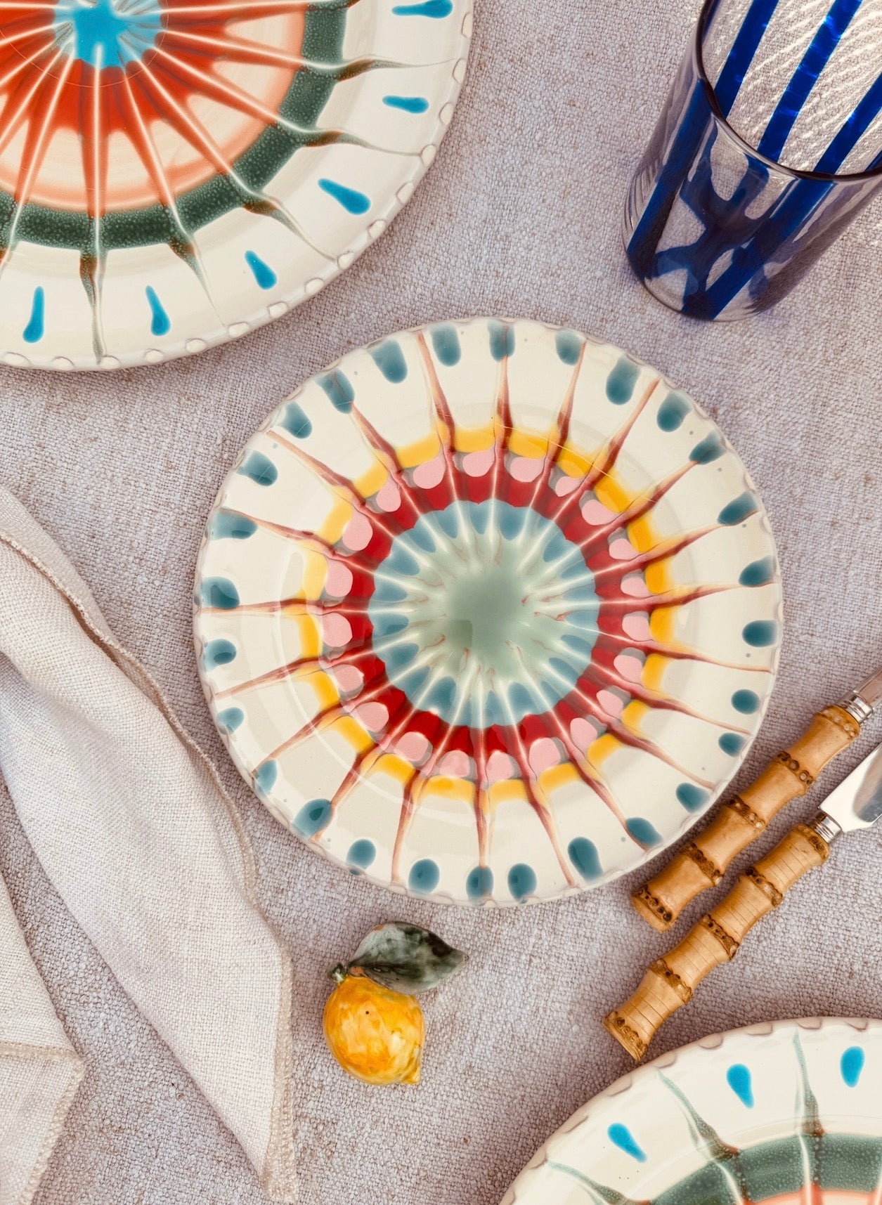 Psychodelic Antipasti/Dessertteller - 20 cm "Einzelstück"