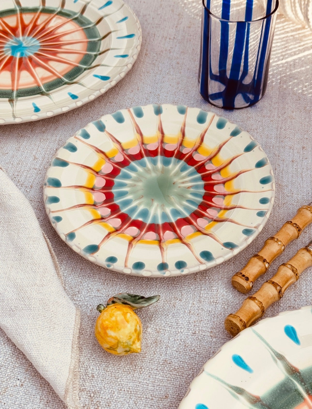 Psychodelic Antipasti/Dessertteller - 20 cm "Einzelstück"