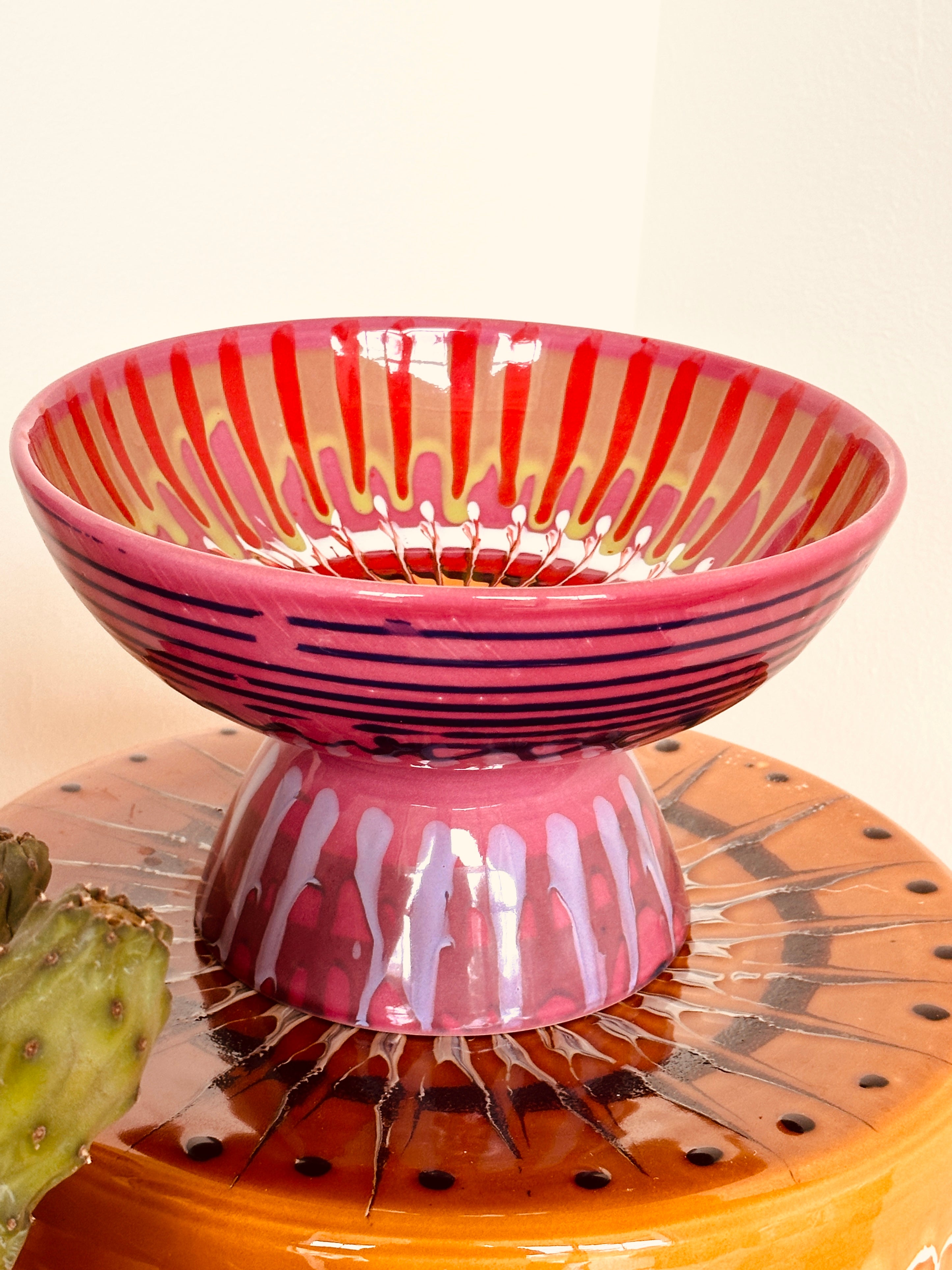 Psychodelic High Bowl  "Fuxia with Amore Mio"