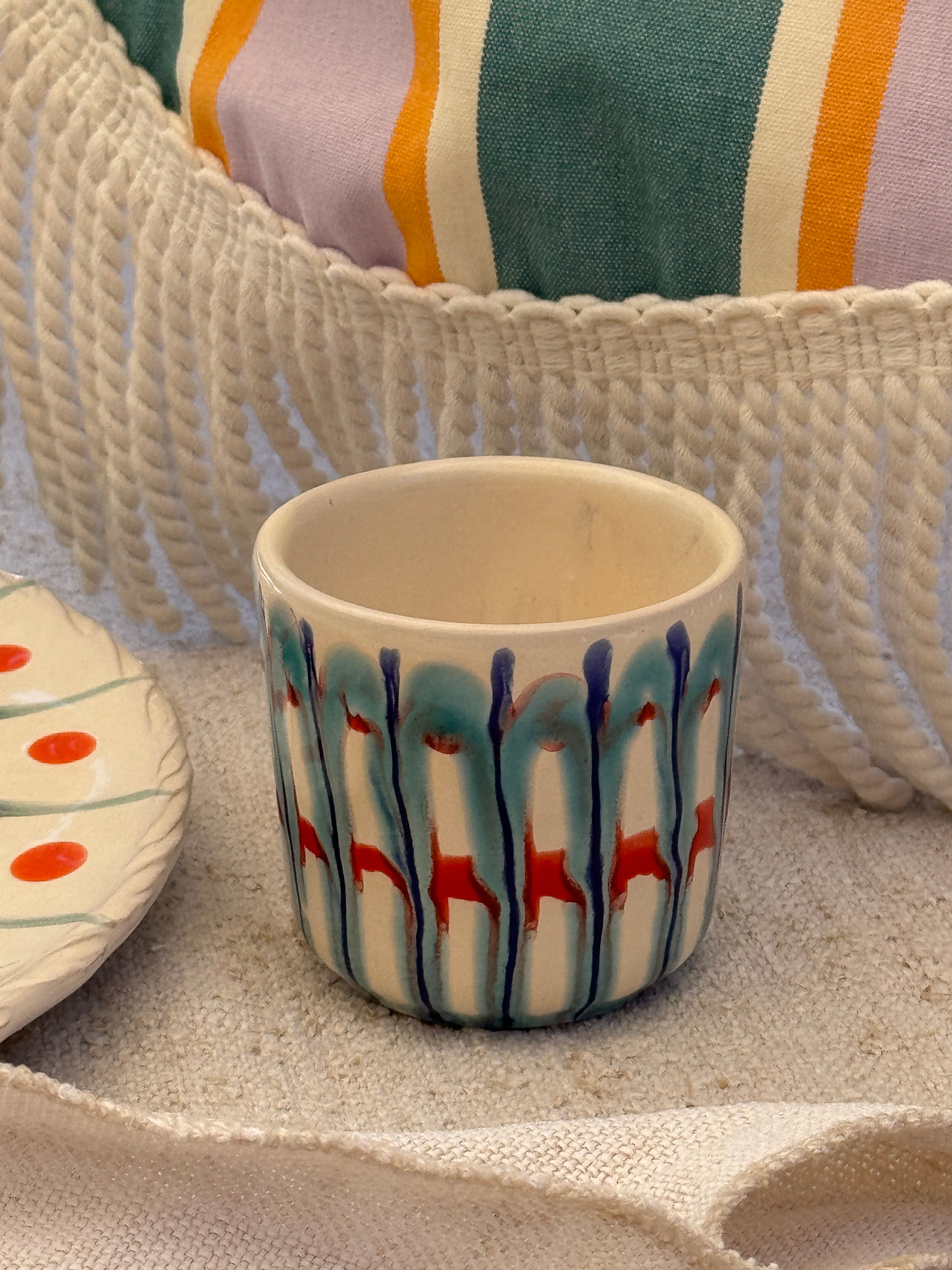 Psychodelic Espresso Becher "Unique Piece - One of a kind"