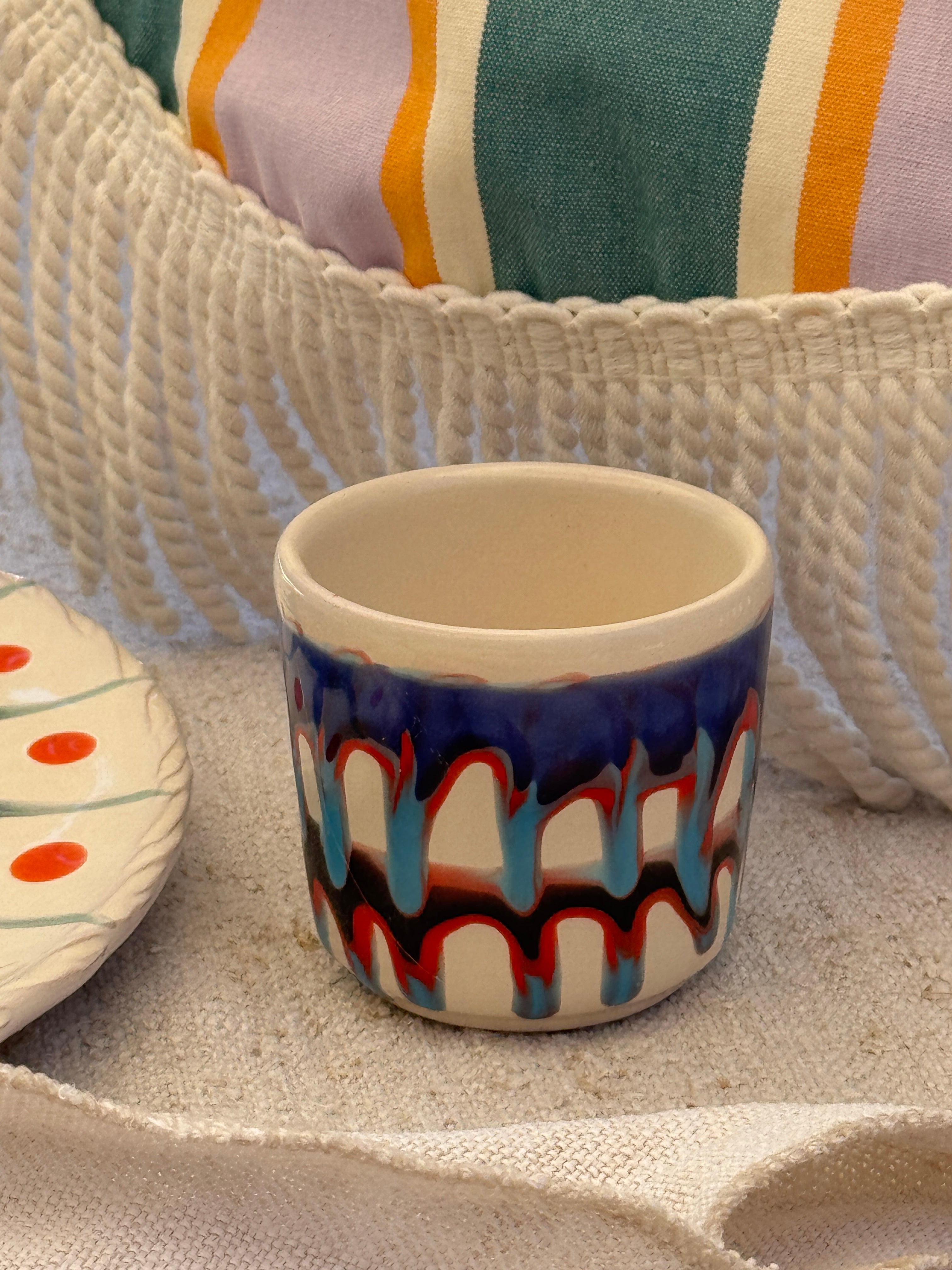 Psychodelic Espresso Becher "Unique Piece - One of a kind"