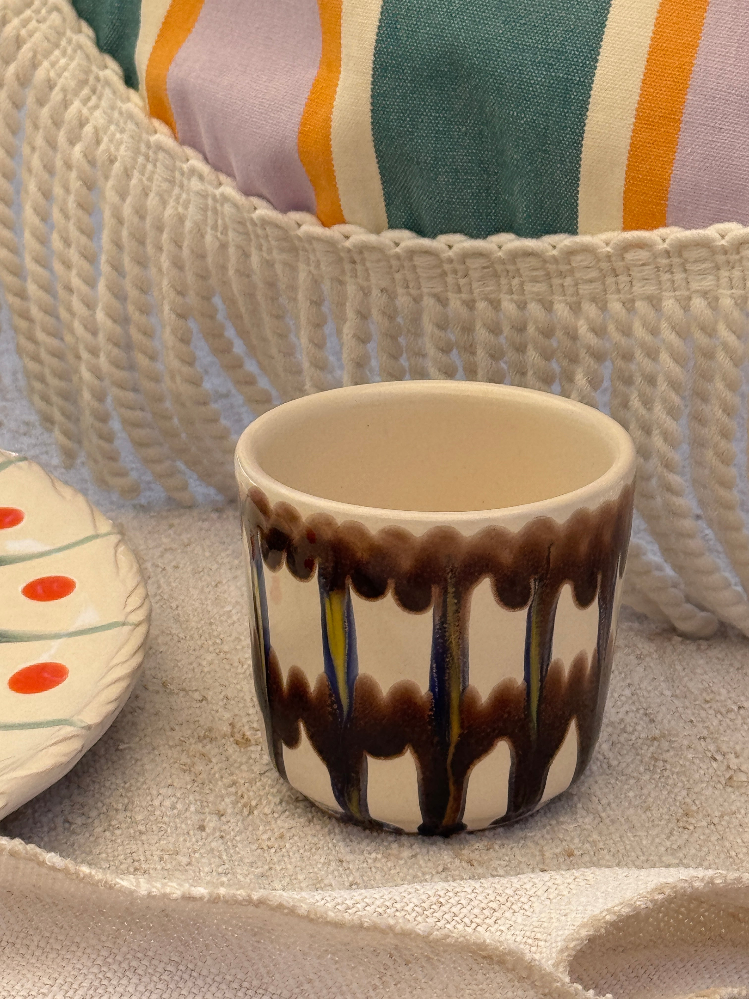 Psychodelic Espresso Becher "Unique Piece - One of a kind"