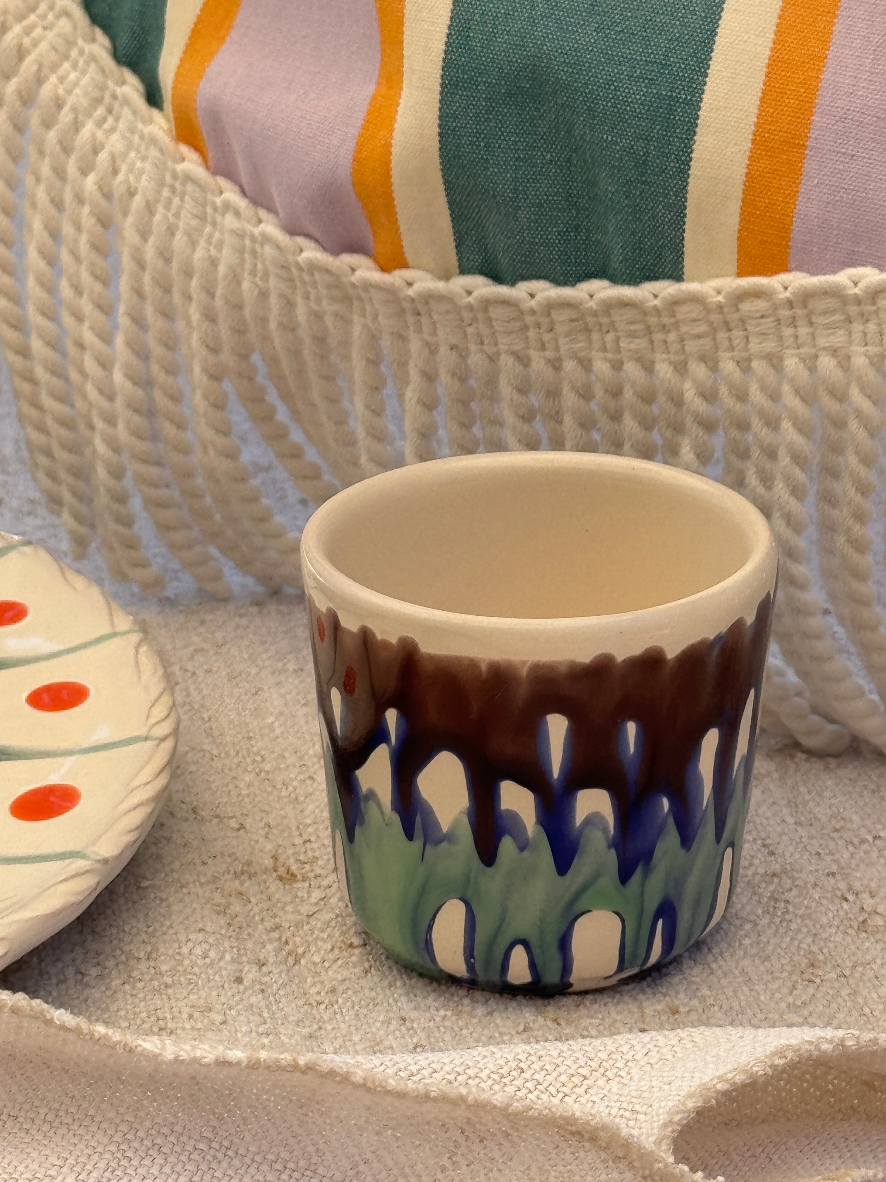 Psychodelic Espresso Becher "Unique Piece - One of a kind"