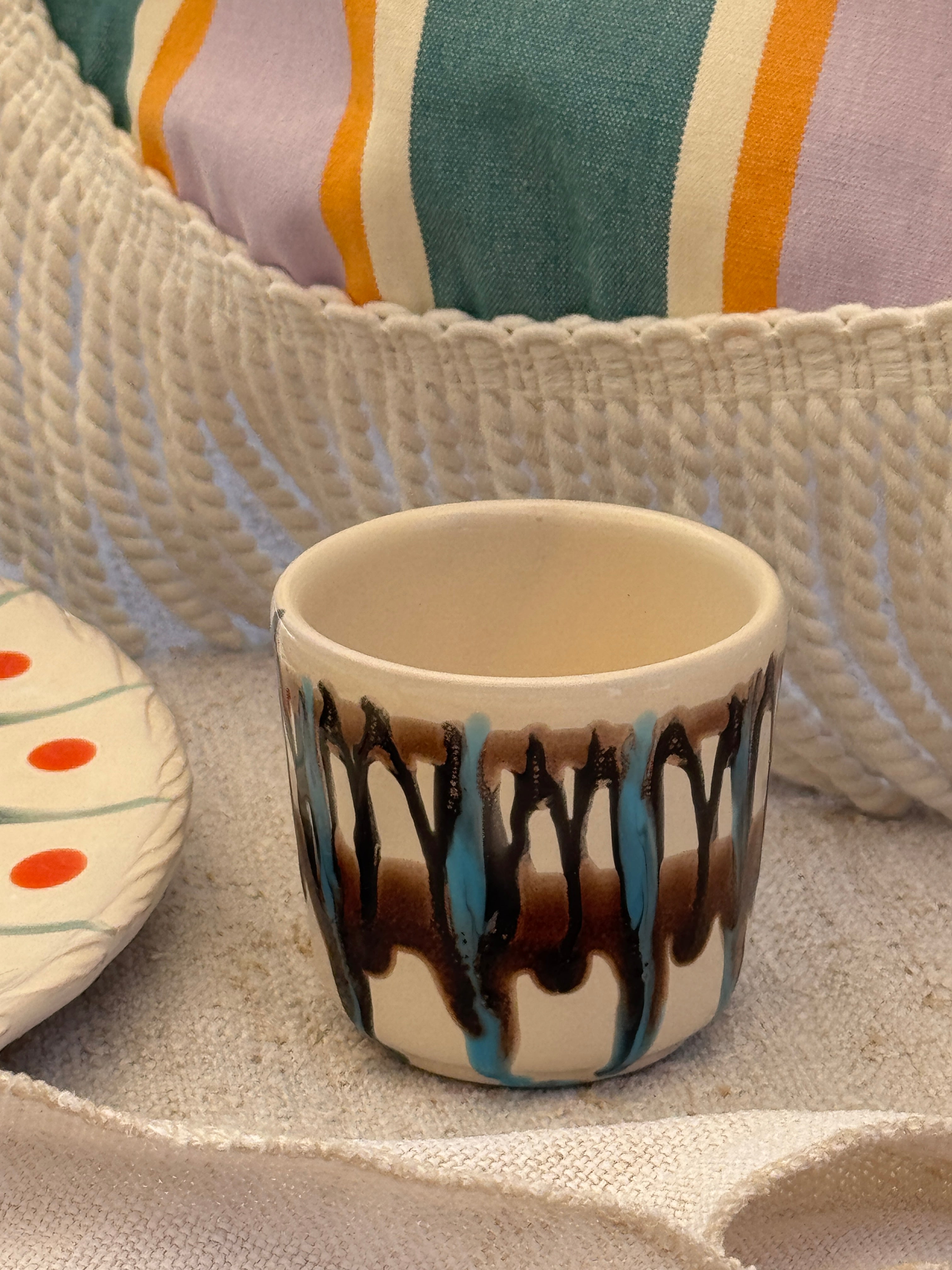 Psychodelic Espresso Becher "Unique Piece - One of a kind"