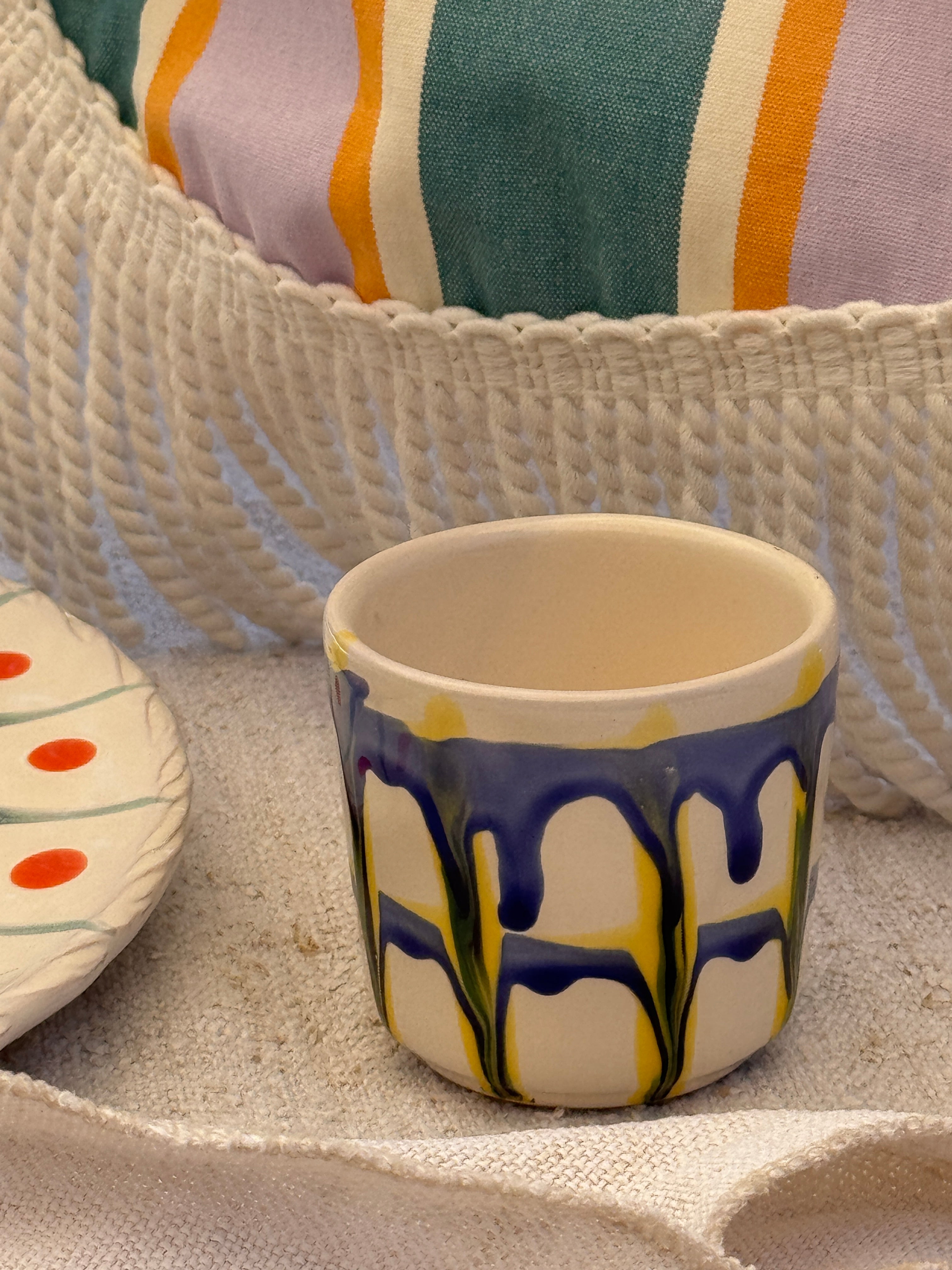 Psychodelic Espresso Becher "Unique Piece - One of a kind"