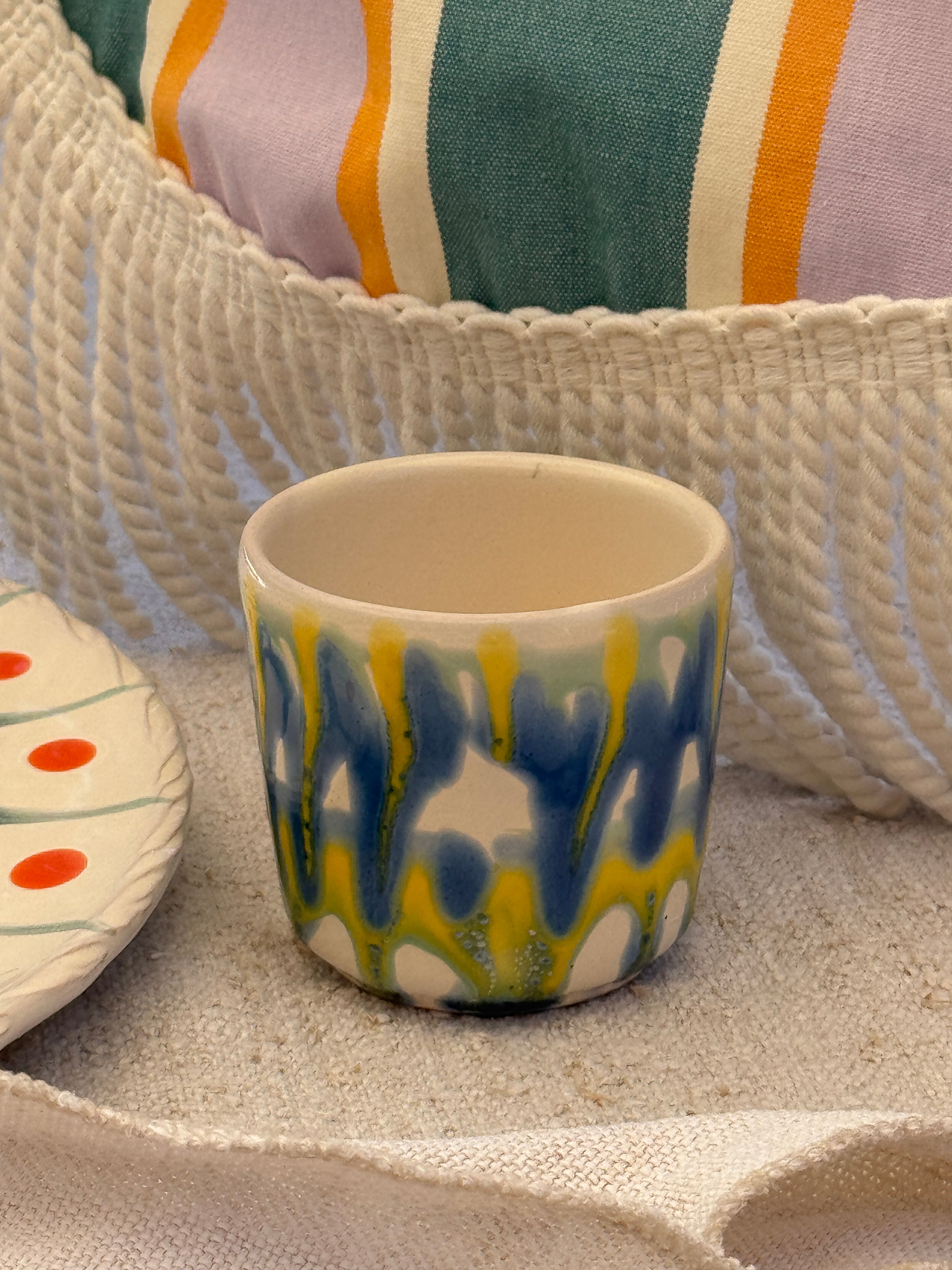 Psychodelic Espresso Becher "Unique Piece - One of a kind"