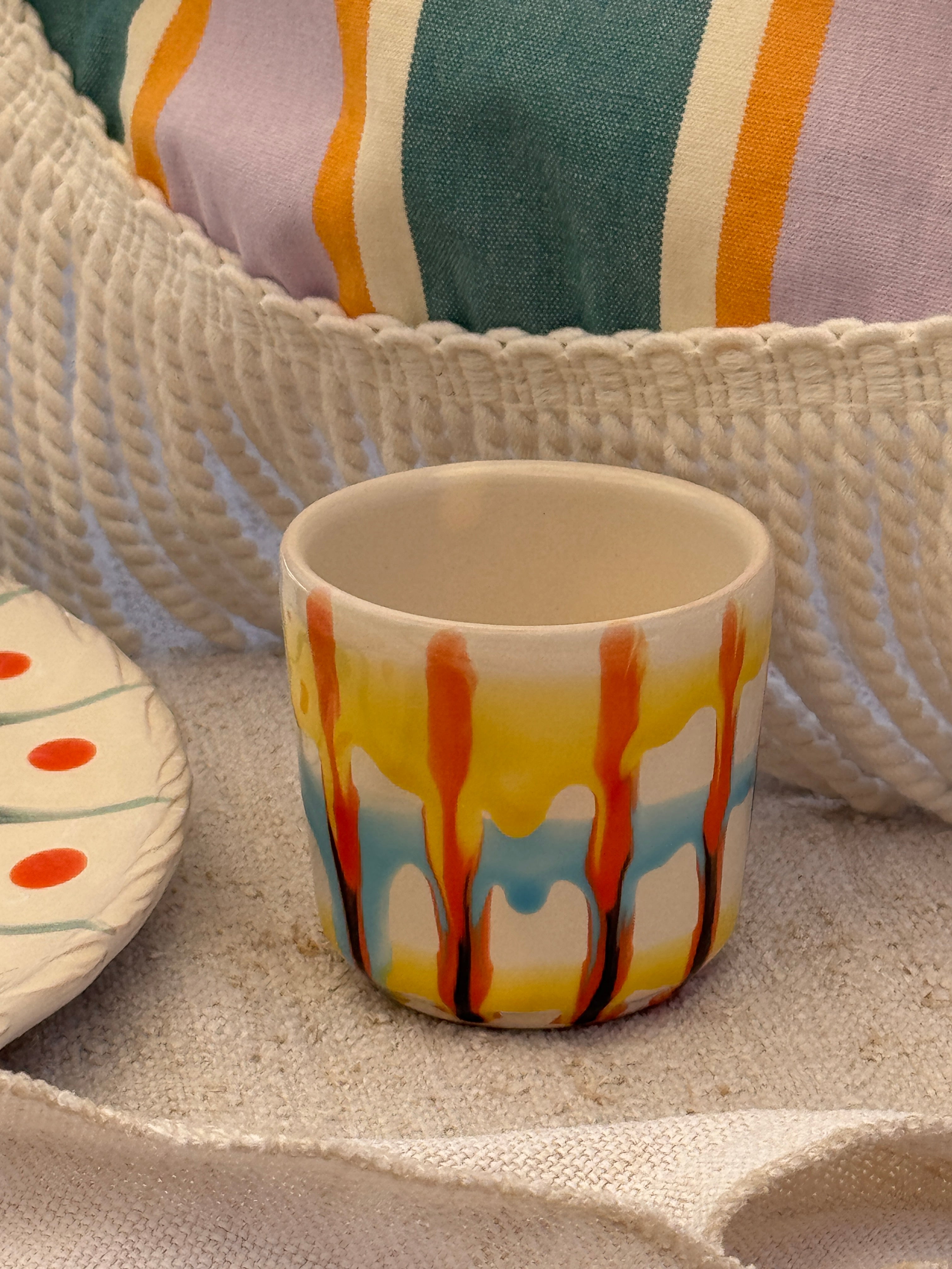 Psychodelic Espresso Becher "Unique Piece - One of a kind"