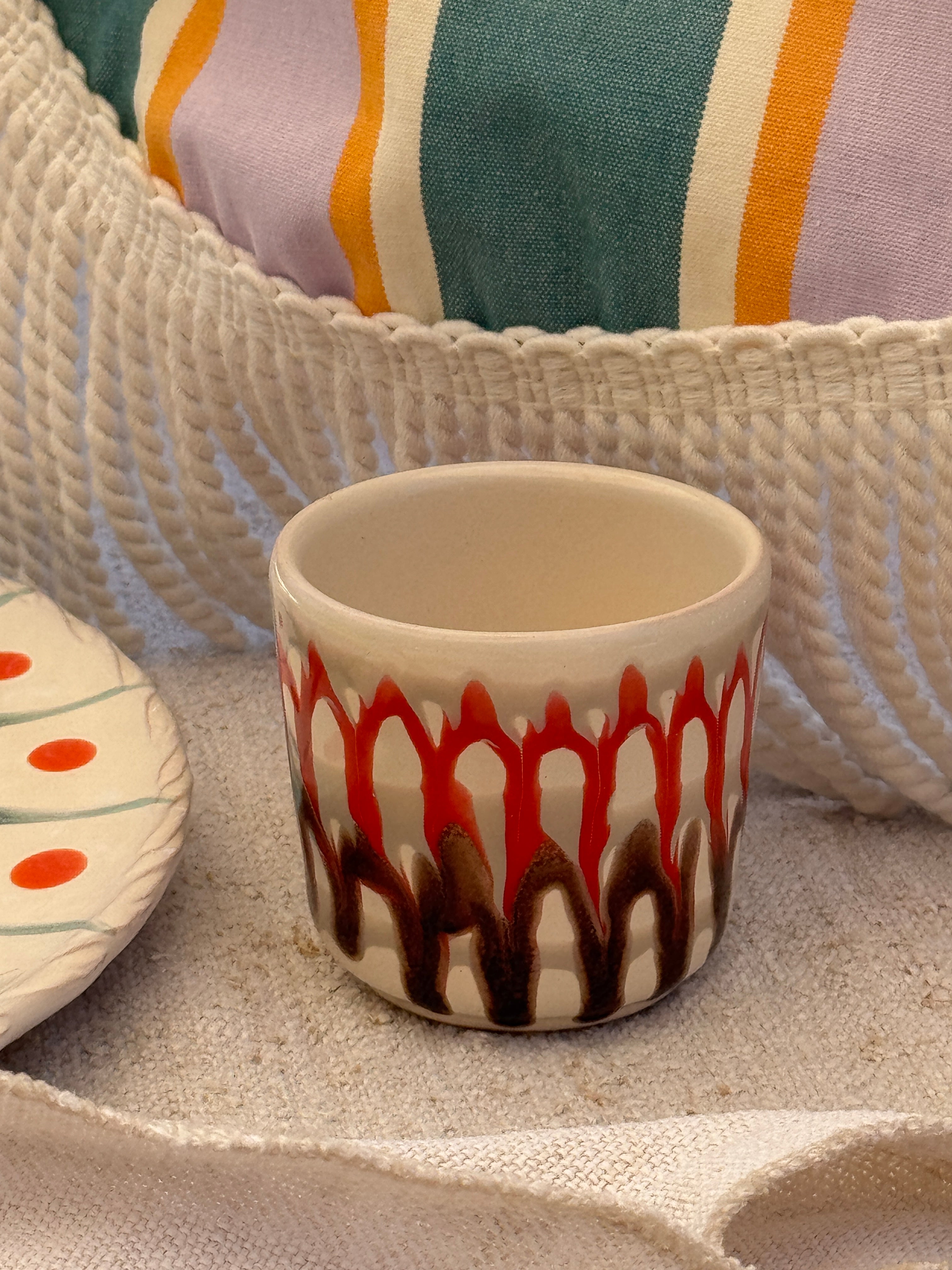 Psychodelic Espresso Becher "Unique Piece - One of a kind"
