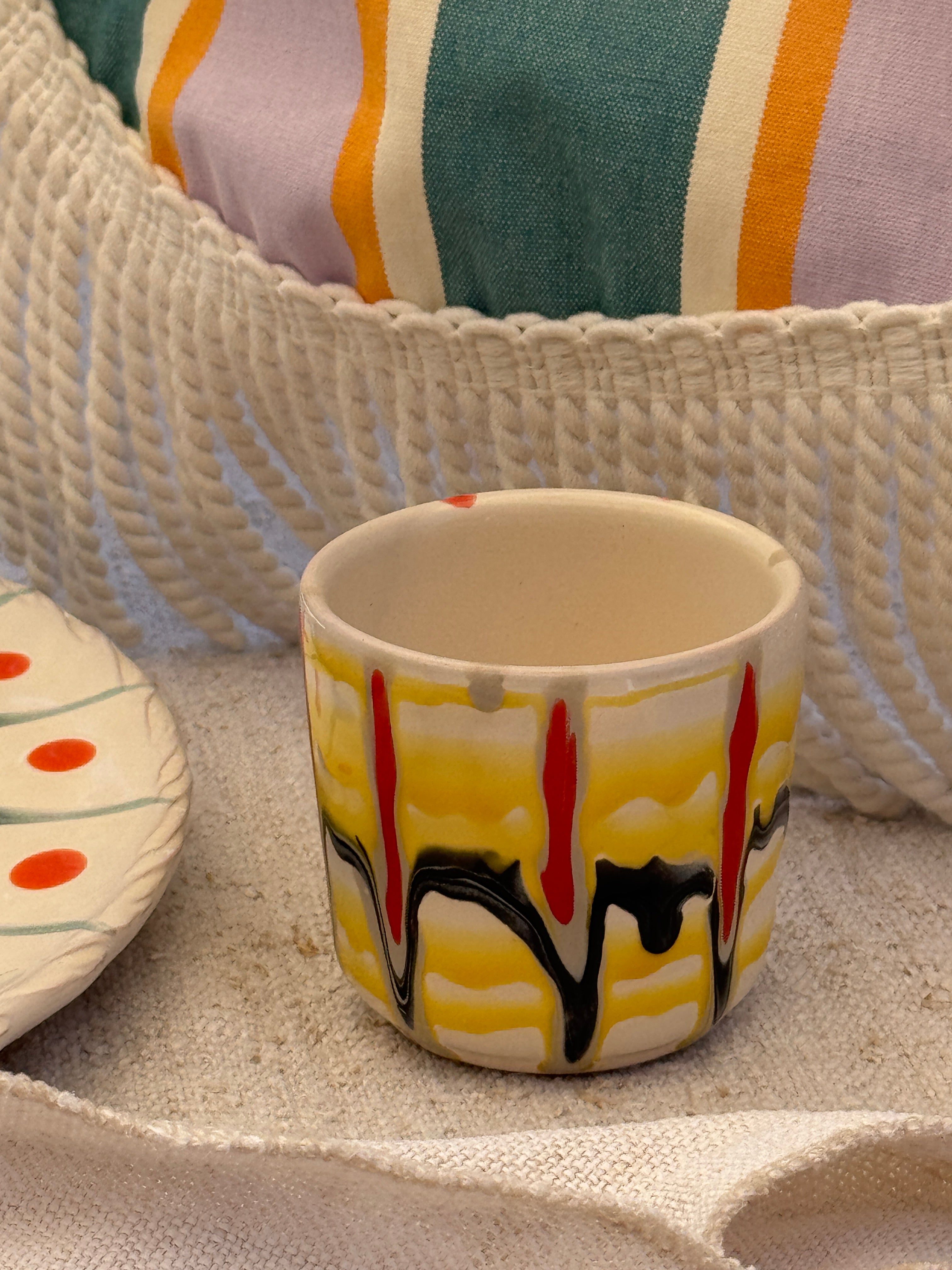 Psychodelic Espresso Becher "Unique Piece - One of a kind"