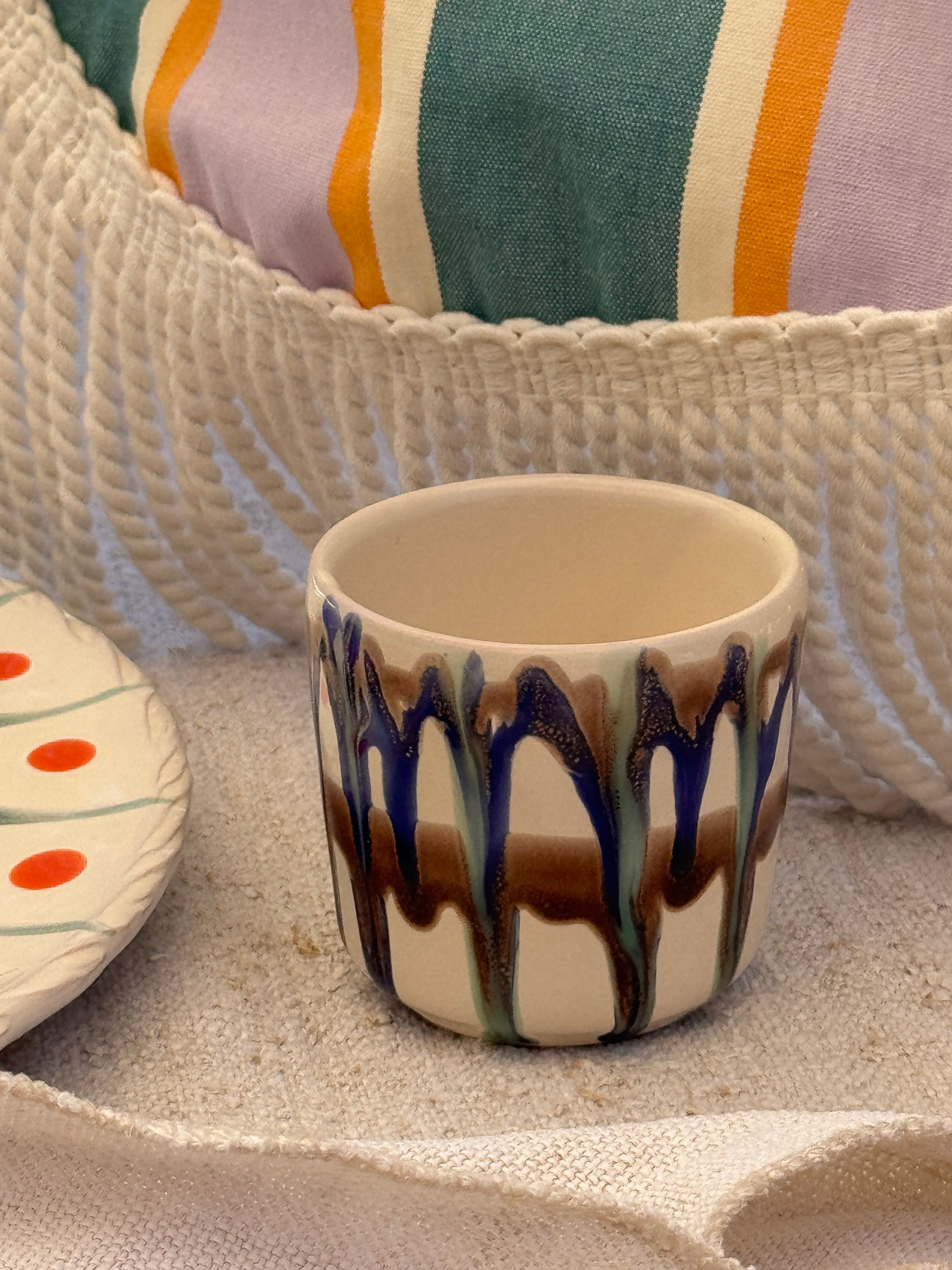 Psychodelic Espresso Becher "Unique Piece - One of a kind"