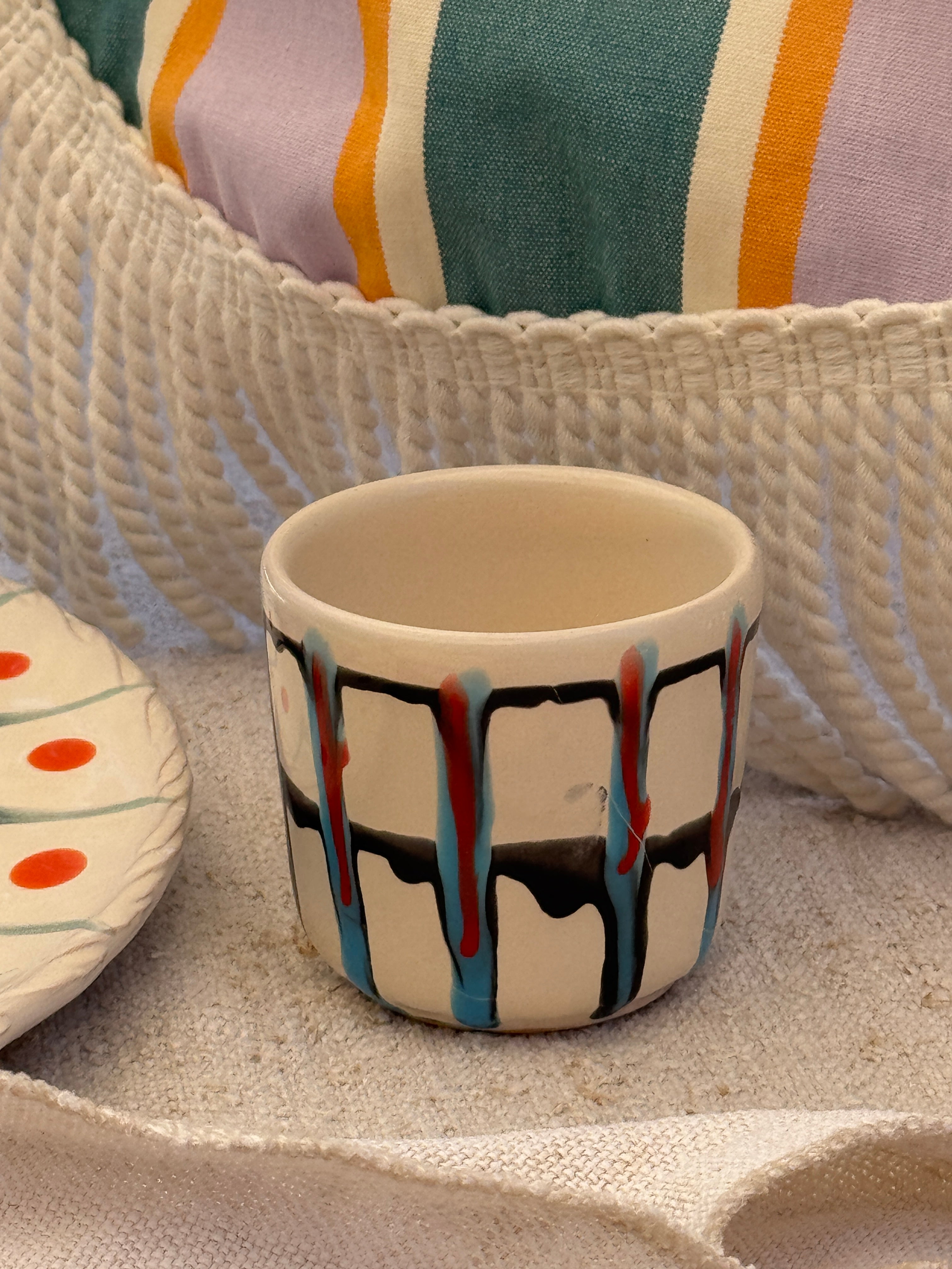 Psychodelic Espresso Becher "Unique Piece - One of a kind"