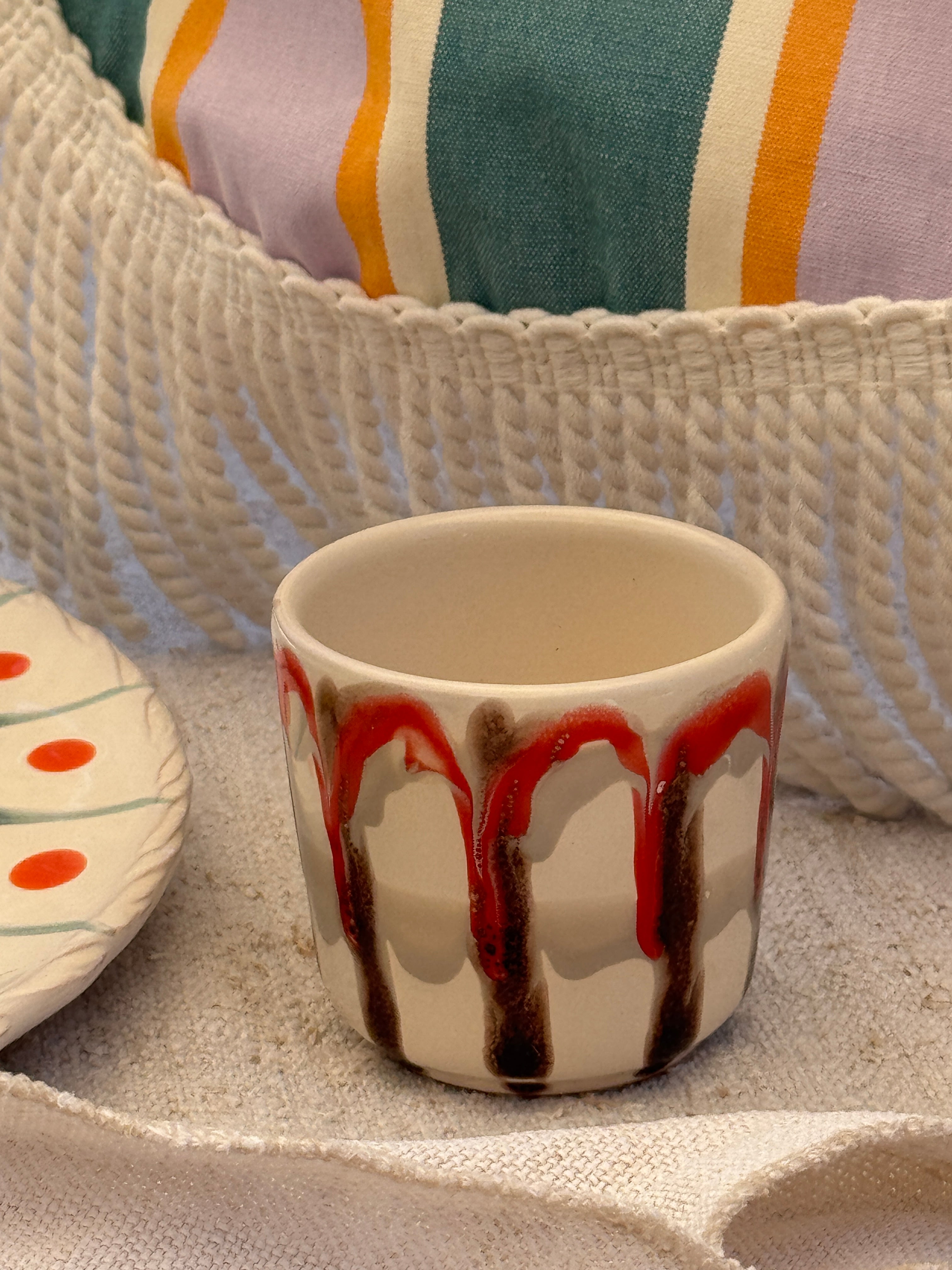 Psychodelic Espresso Becher "Unique Piece - One of a kind"