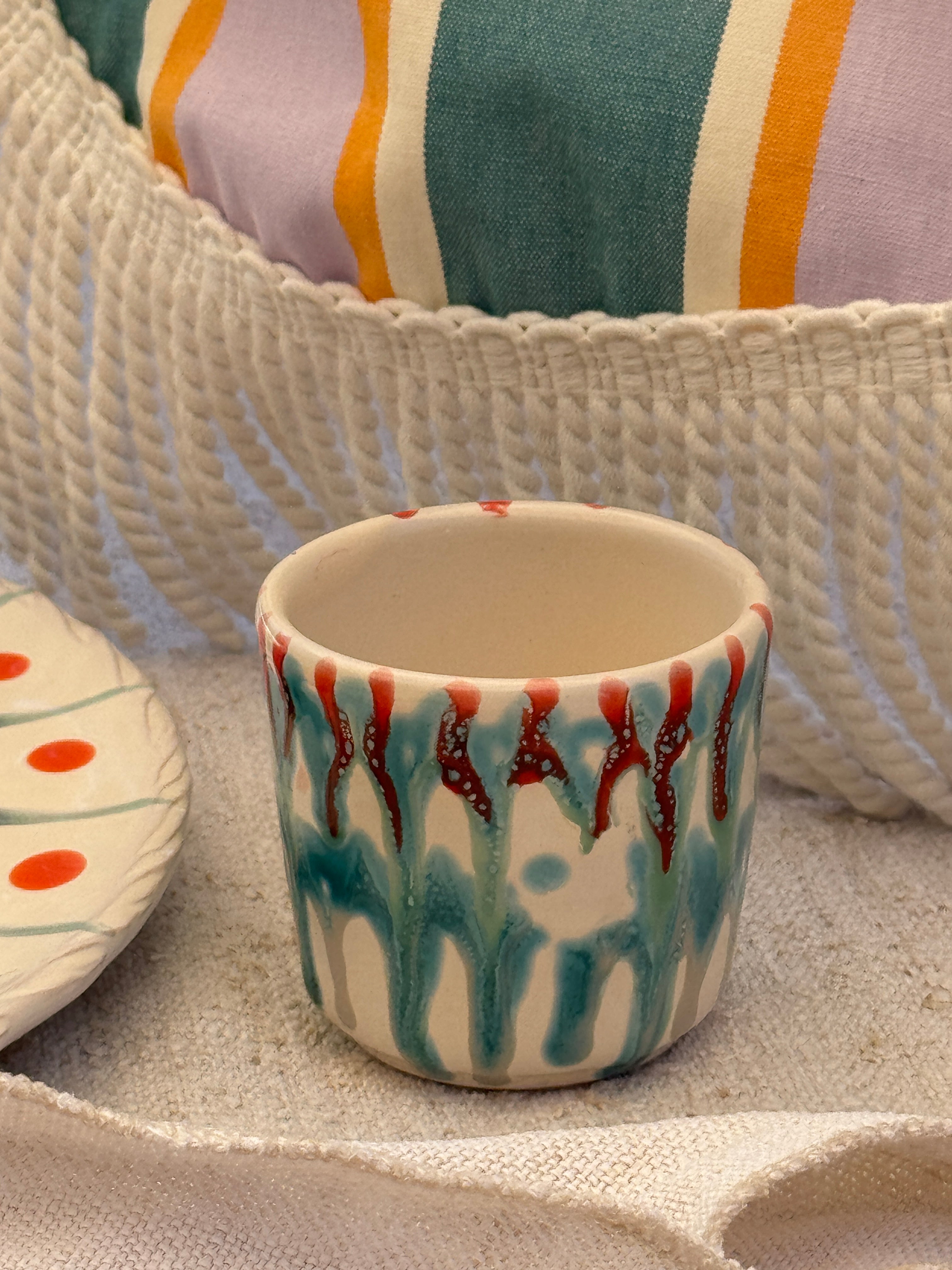 Psychodelic Espresso Becher "Unique Piece - One of a kind"