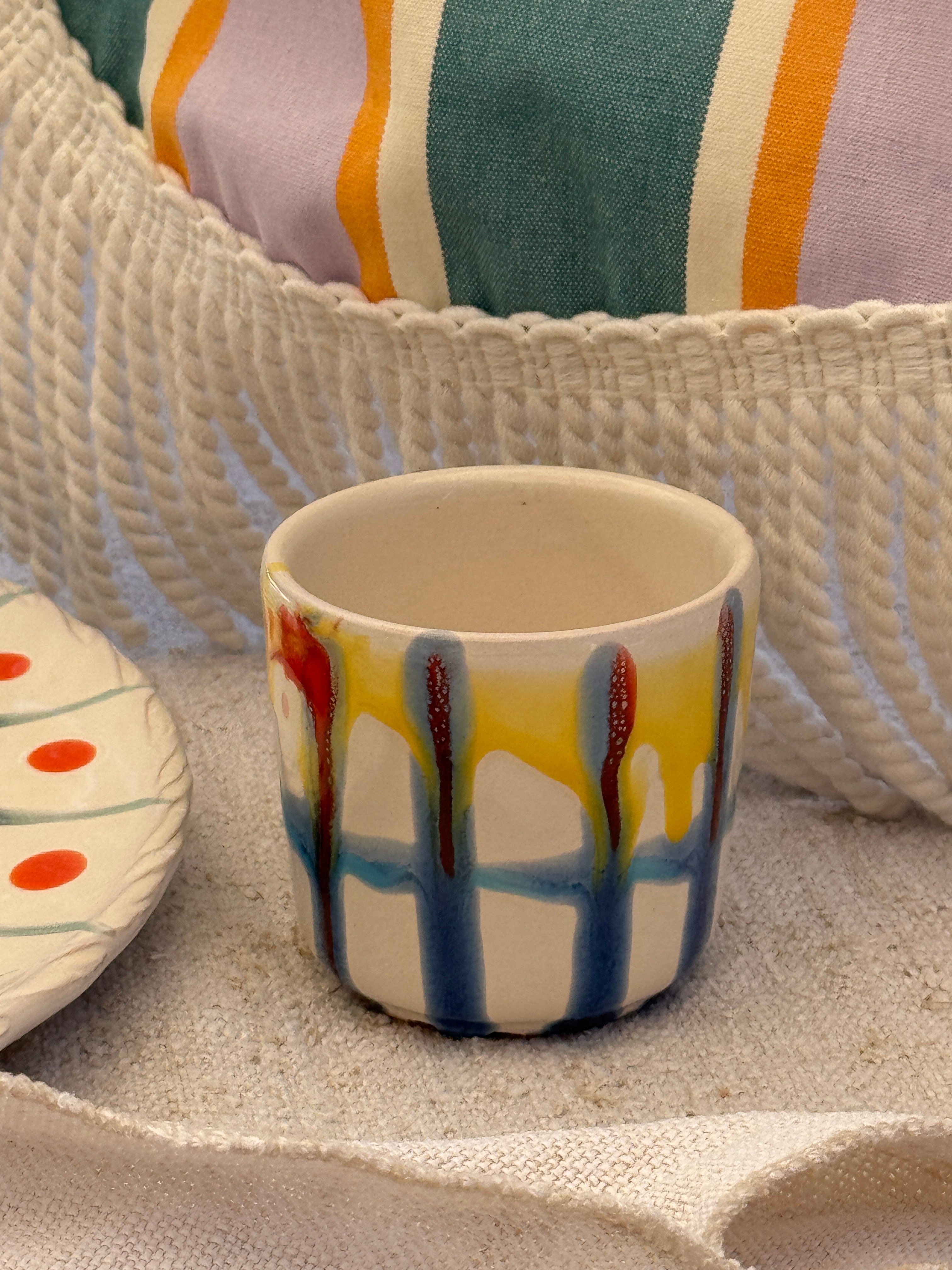 Psychodelic Espresso Becher "Unique Piece - One of a kind"