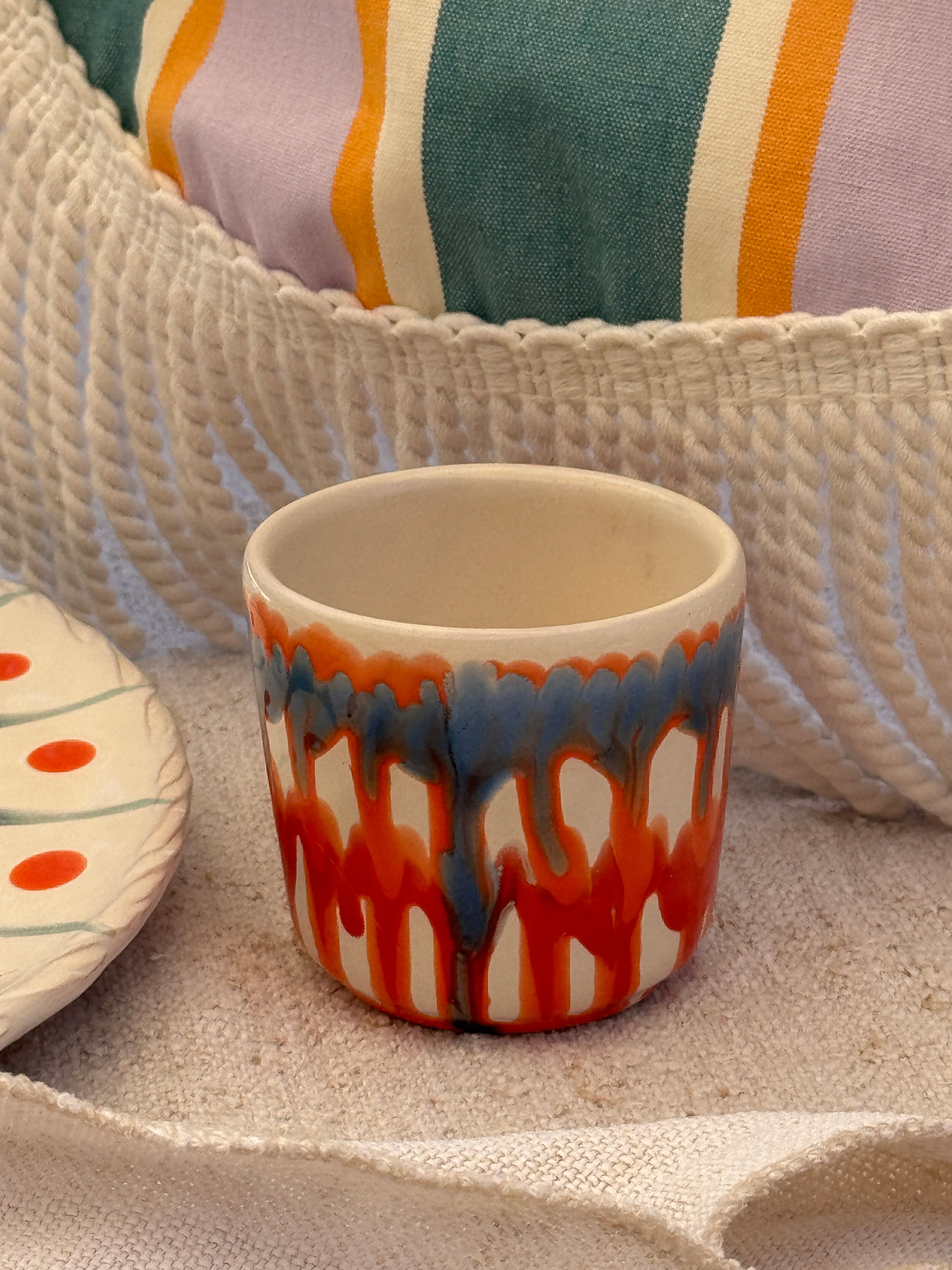Psychodelic Espresso Becher "Unique Piece - One of a kind"
