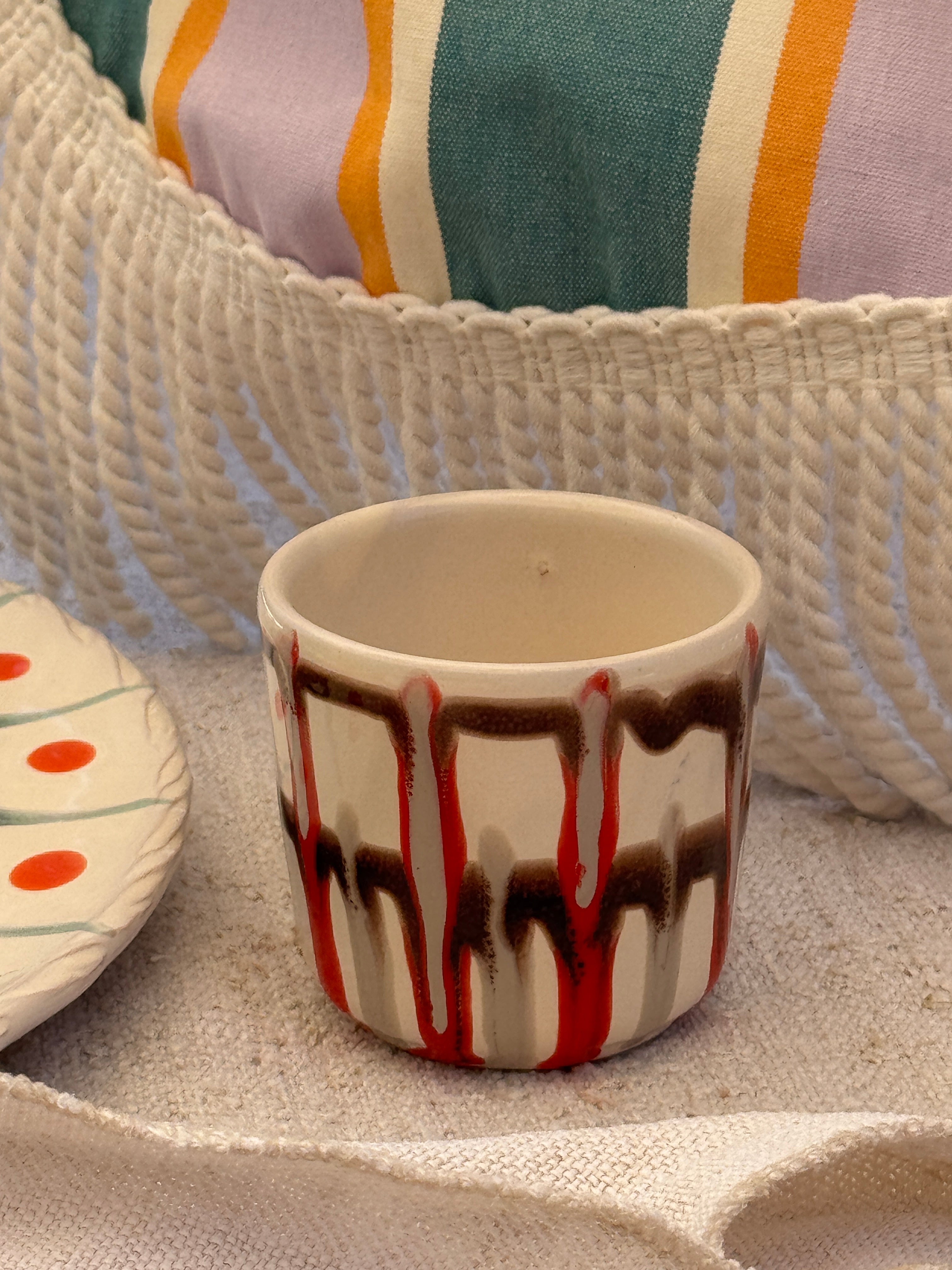 Psychodelic Espresso Becher "Unique Piece - One of a kind"