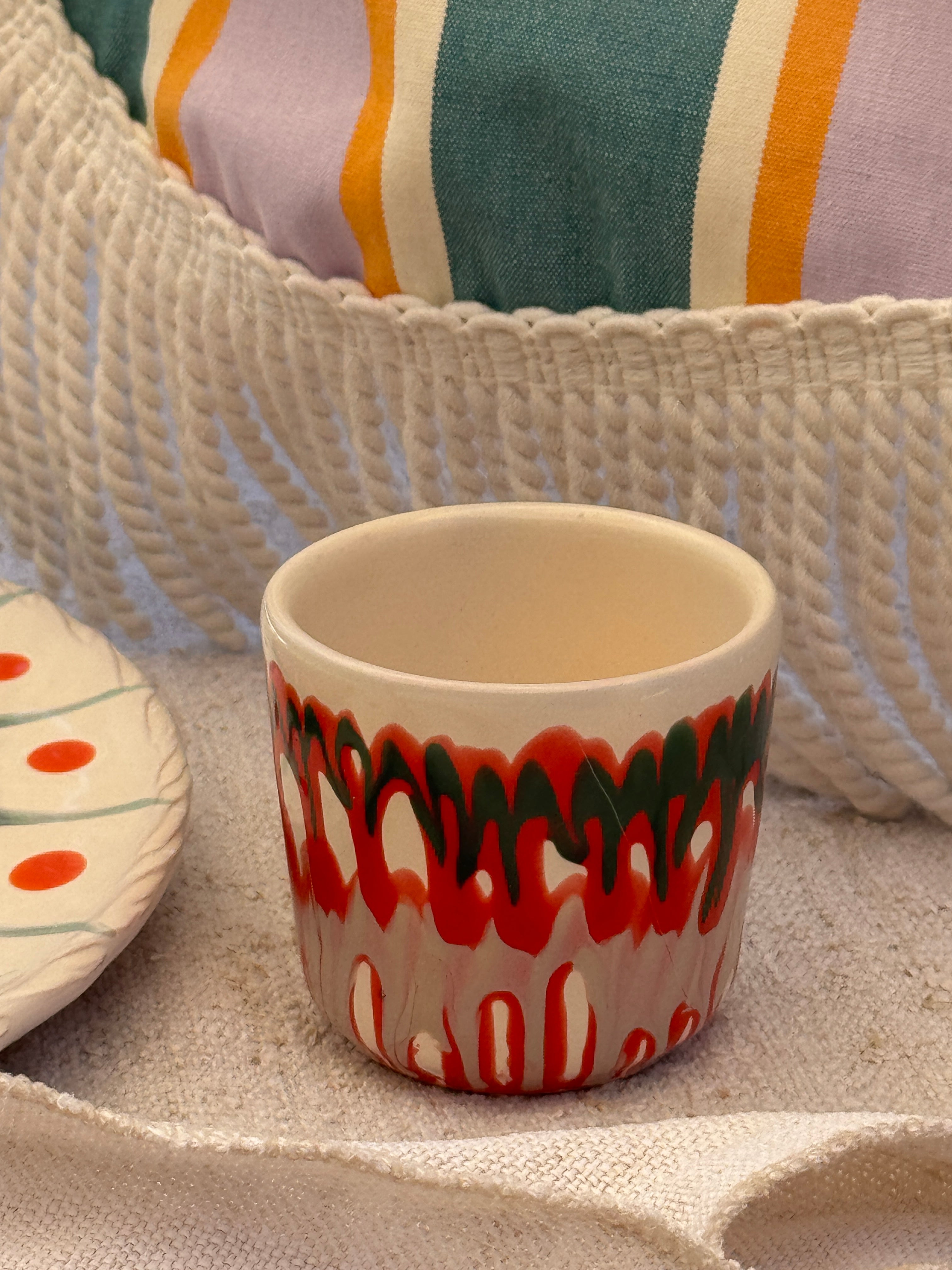 Psychodelic Espresso Becher "Unique Piece - One of a kind"