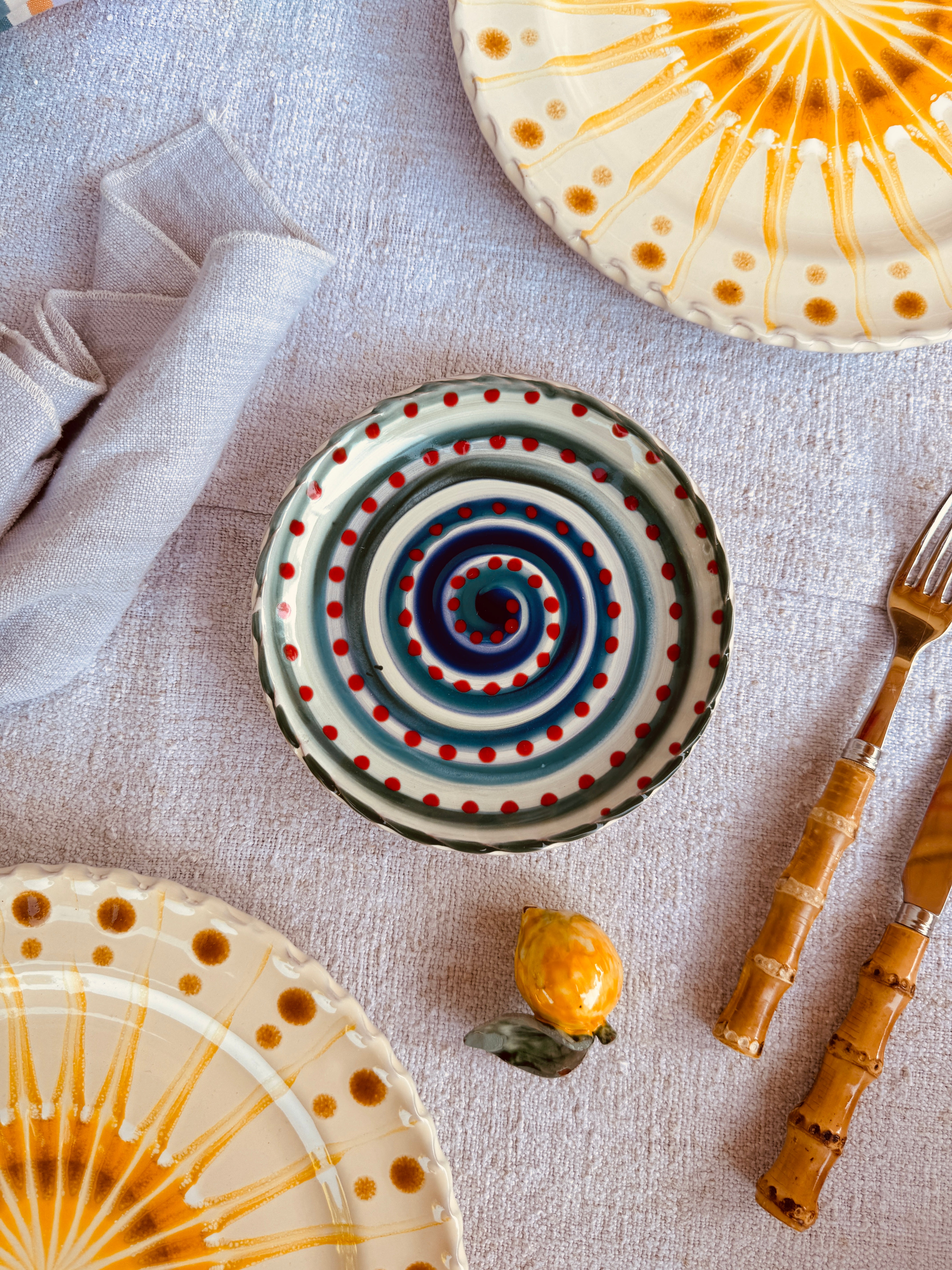 Handmade Italian Small Plate 16 cm | Dessert & Bread Plate