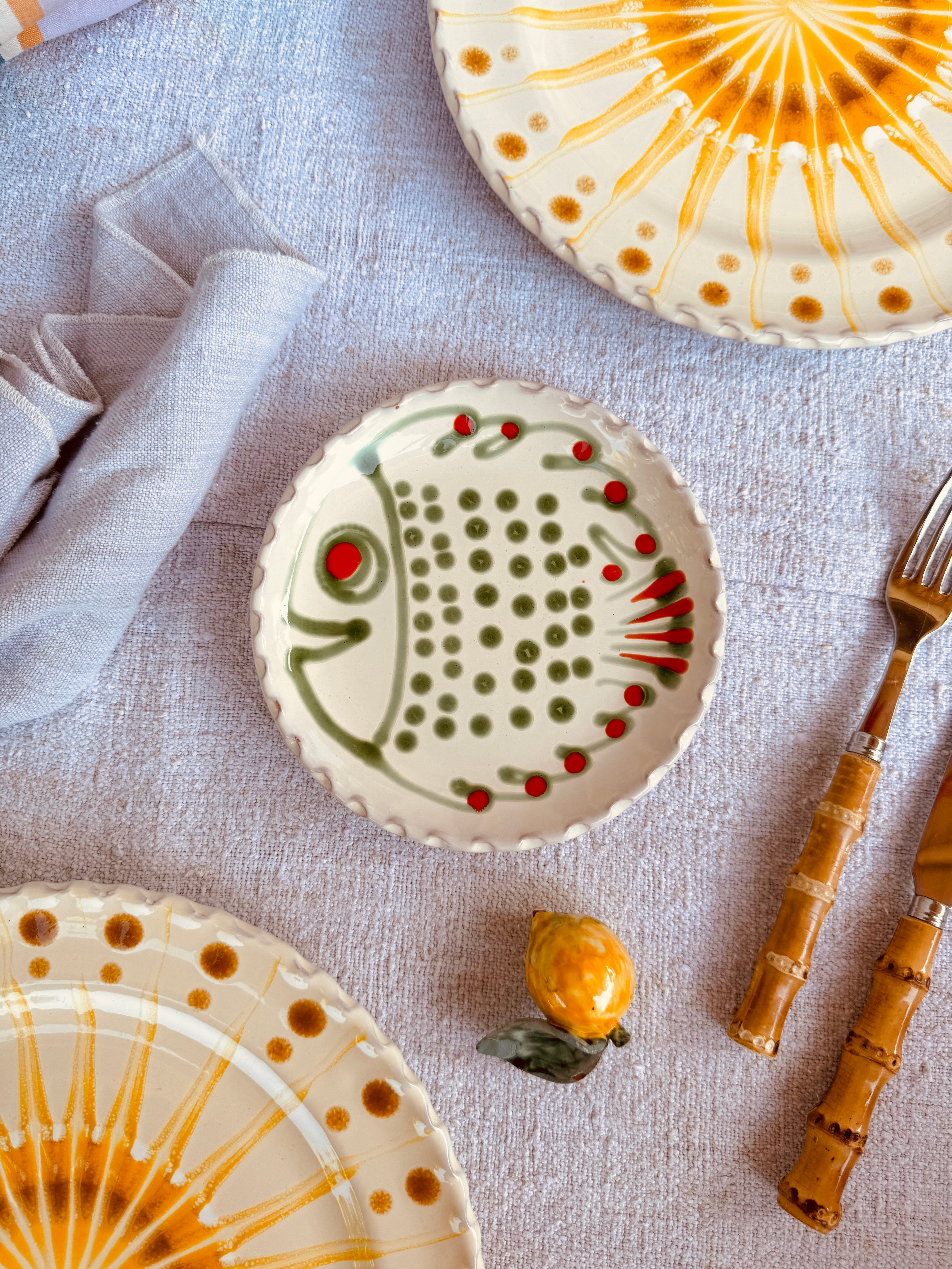 Handmade Italian Small Plate 16 cm | Dessert & Bread Plate