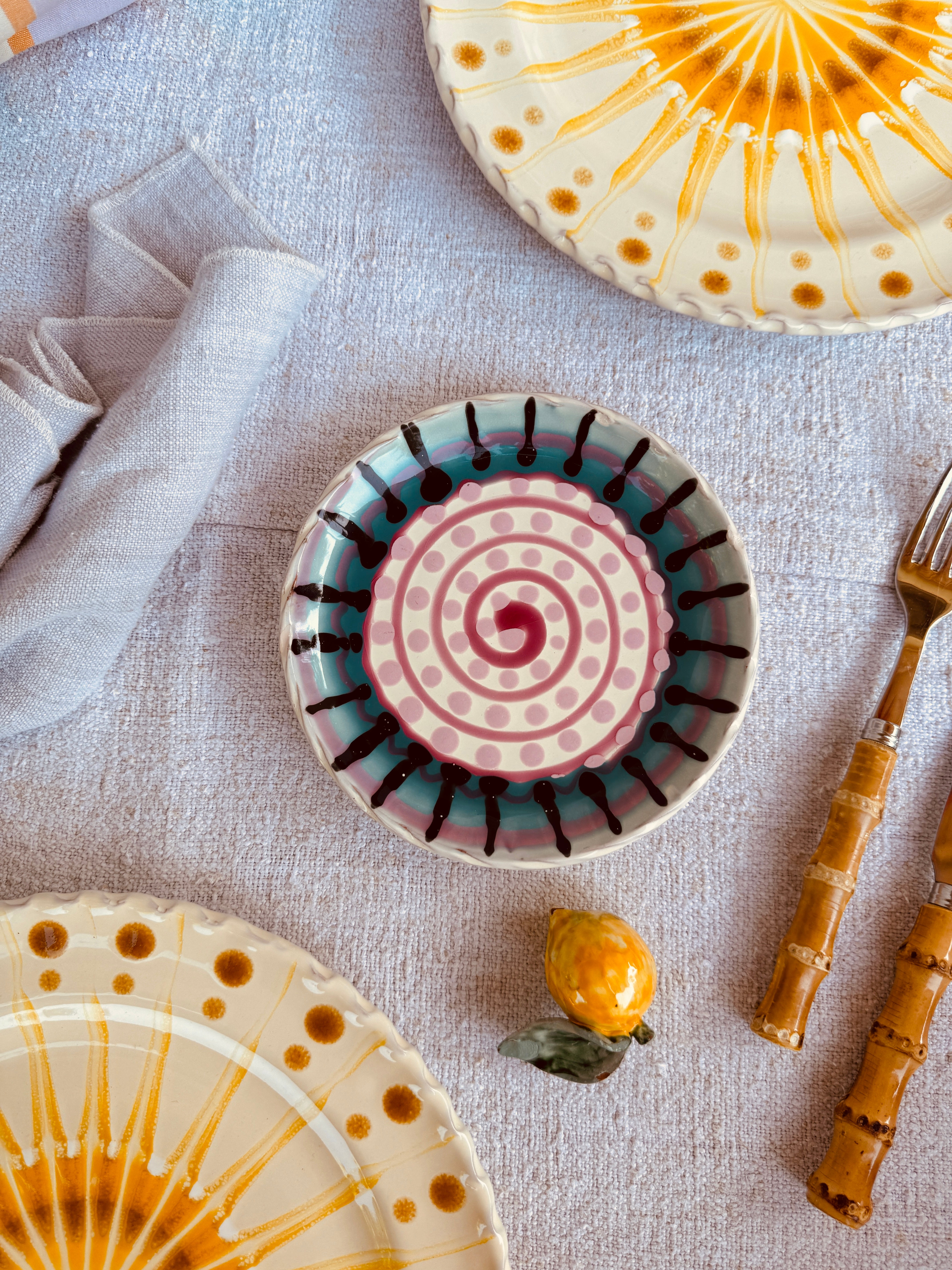 Handmade Italian Small Plate 16 cm | Dessert & Bread Plate