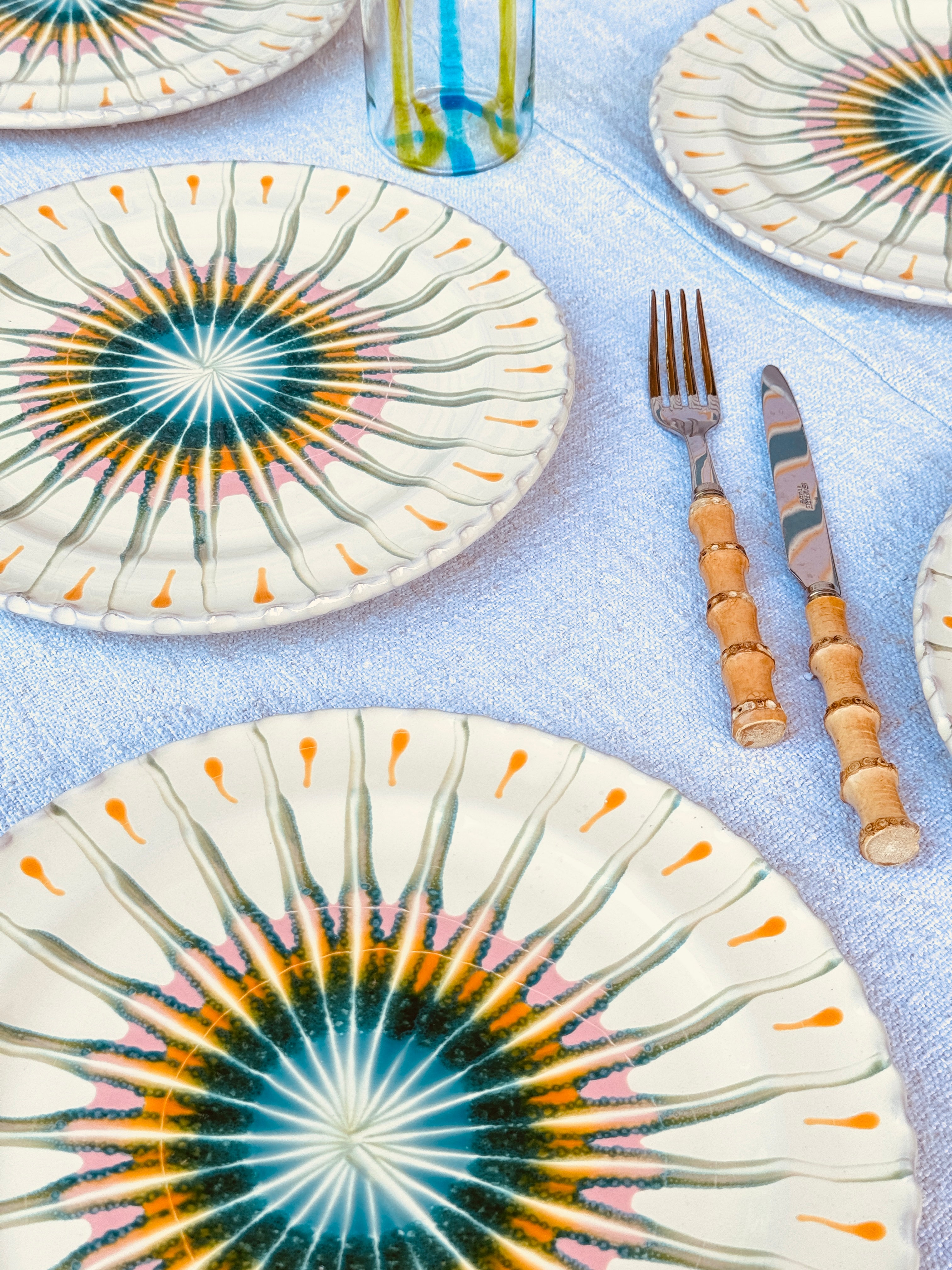 Handgefertigte Dinner Teller 27 cm | 6er Set 