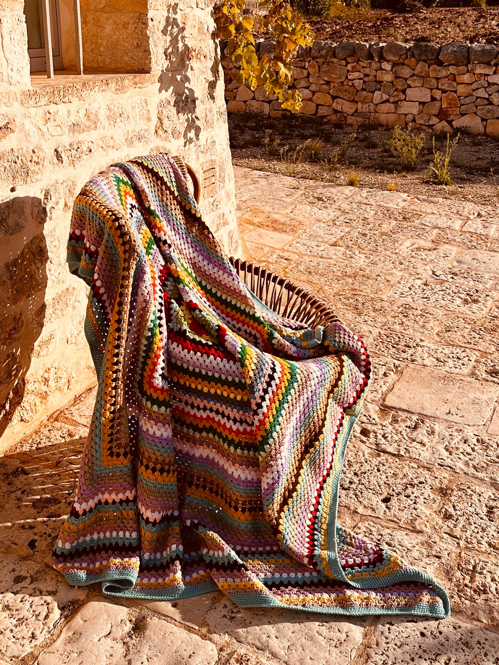 Crochet Blanket "Mrs.Riviera feels warm I"