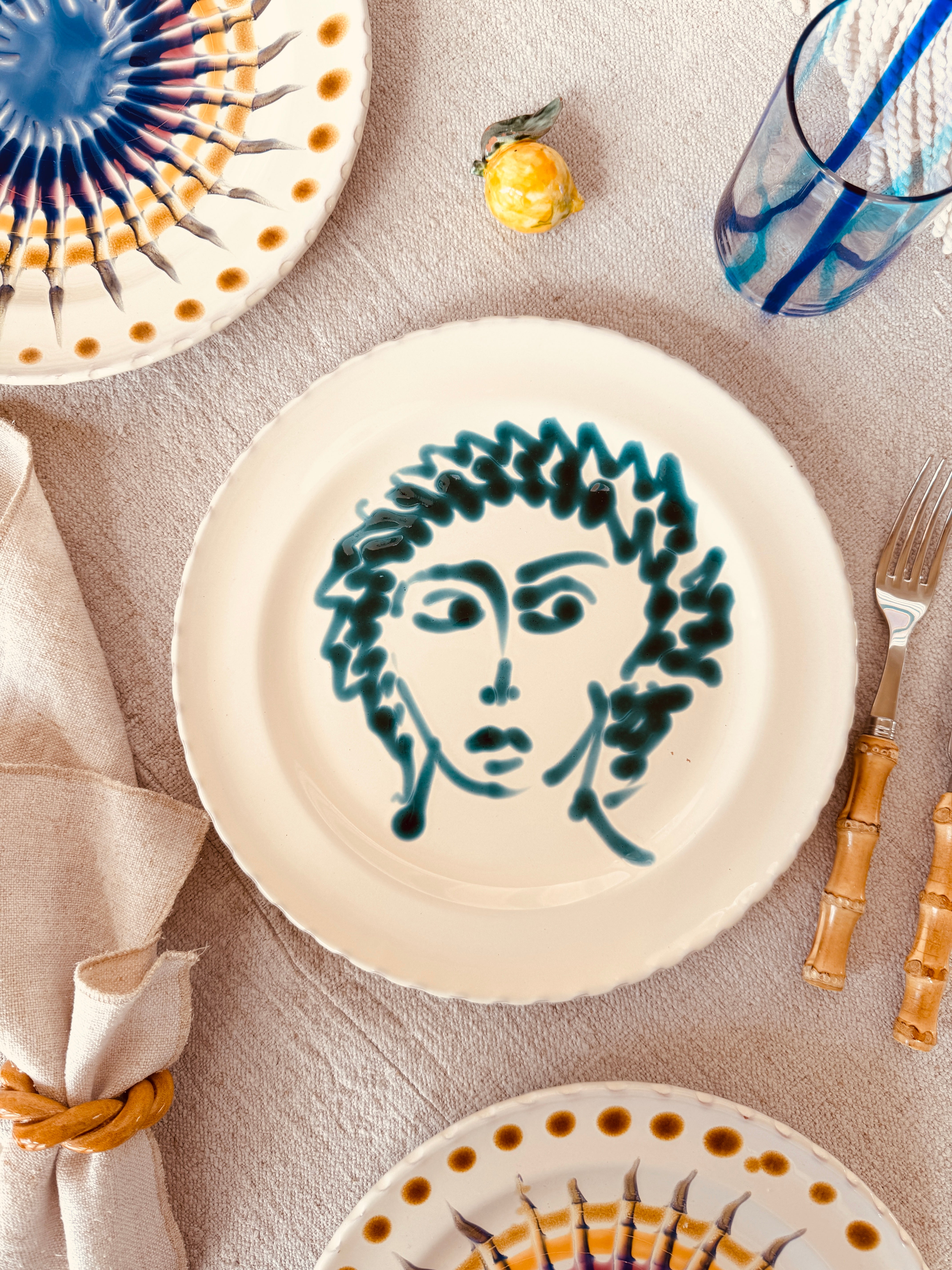 Speiseteller - 27cm "Unique Art Pieces by StudioRiviera"