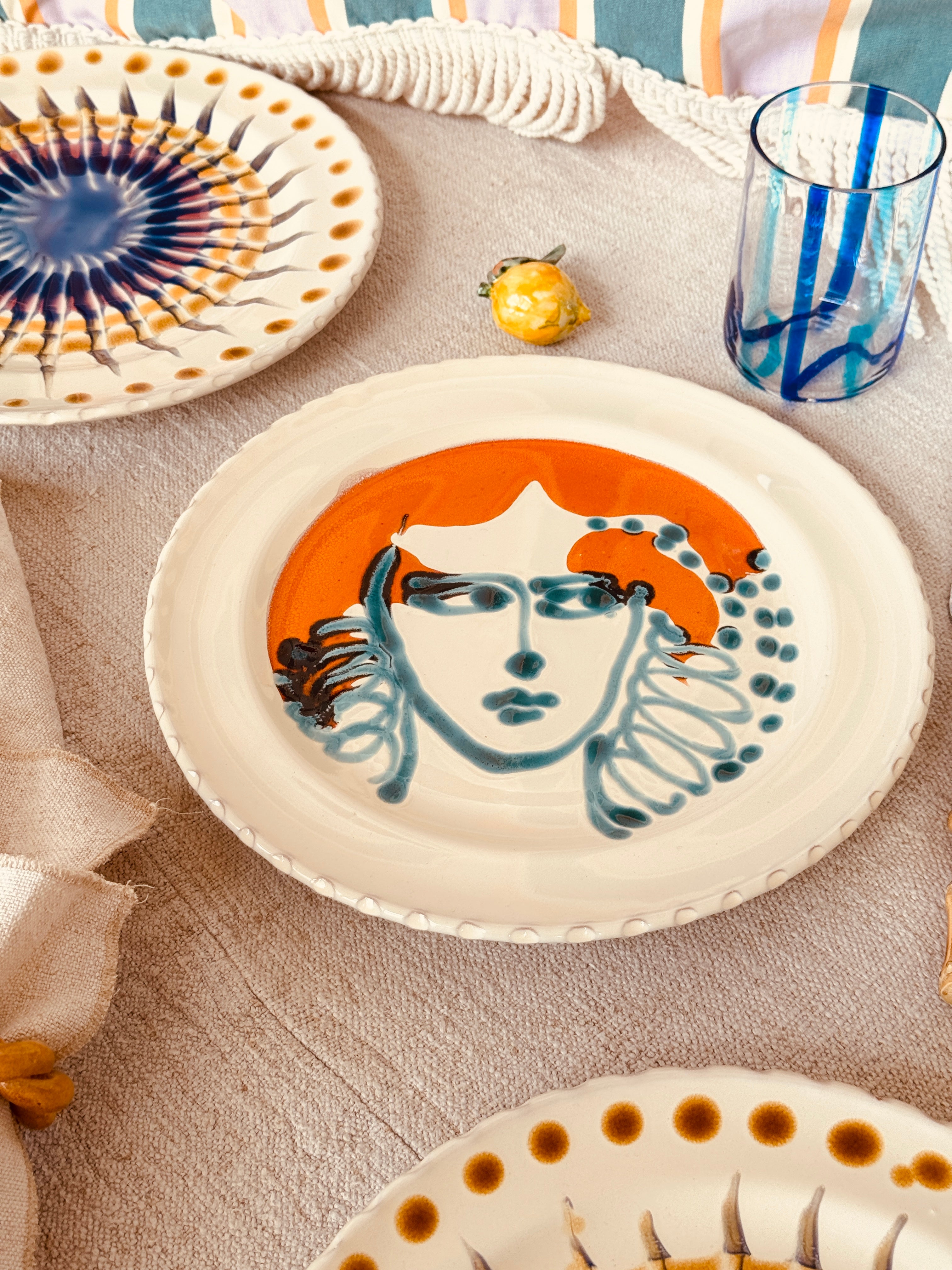 Speiseteller - 27cm "Unique Art Pieces by StudioRiviera"